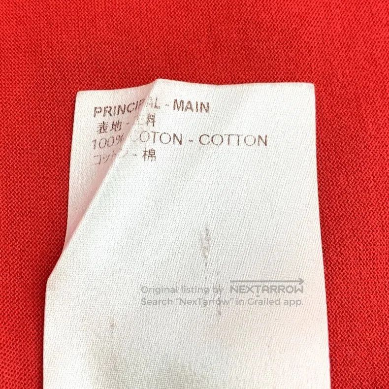 Louis Vuitton Louis Vuitton Red Logo Embroidered T. Size US S / EU 44-46 / 1 - 7 Thumbnail