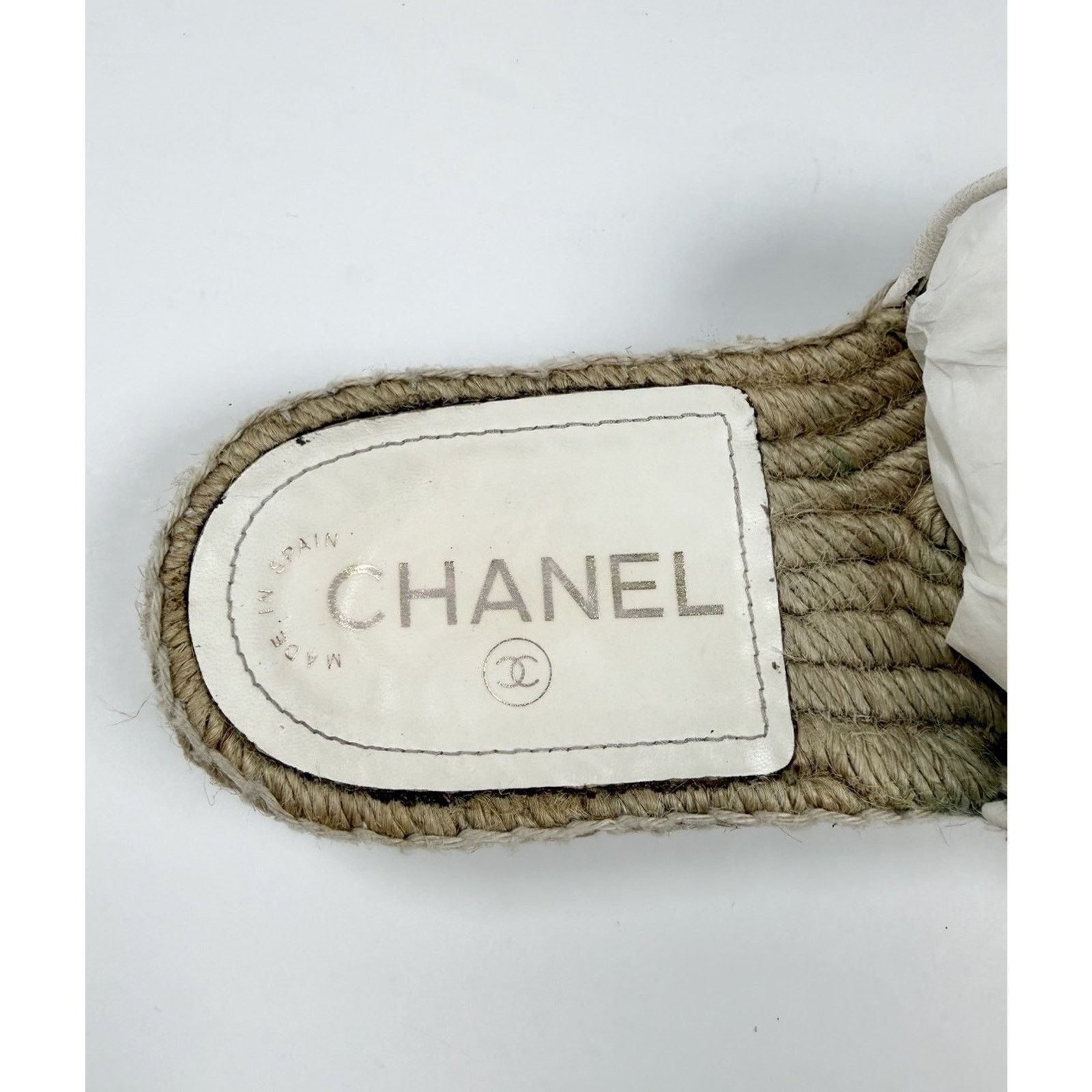 Chanel Size 36EU/6W - Chanel Chain Link Leather Espadrilles Size US 6 / IT 36 - 4 Thumbnail