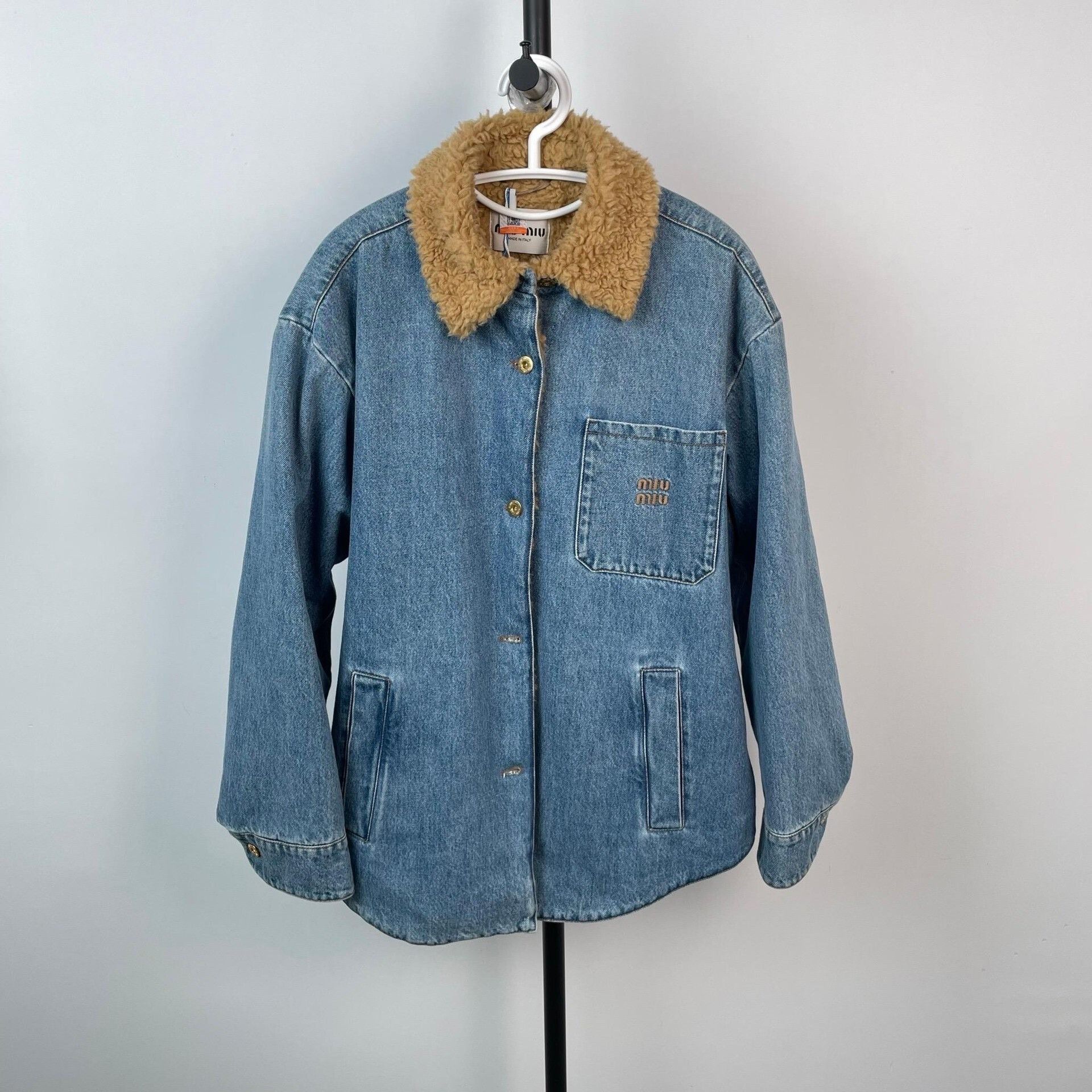 Miu Miu Miu Miu Blue Denim Jacket Size 38 Size S / US 4 / IT 40 - 1 Thumbnail