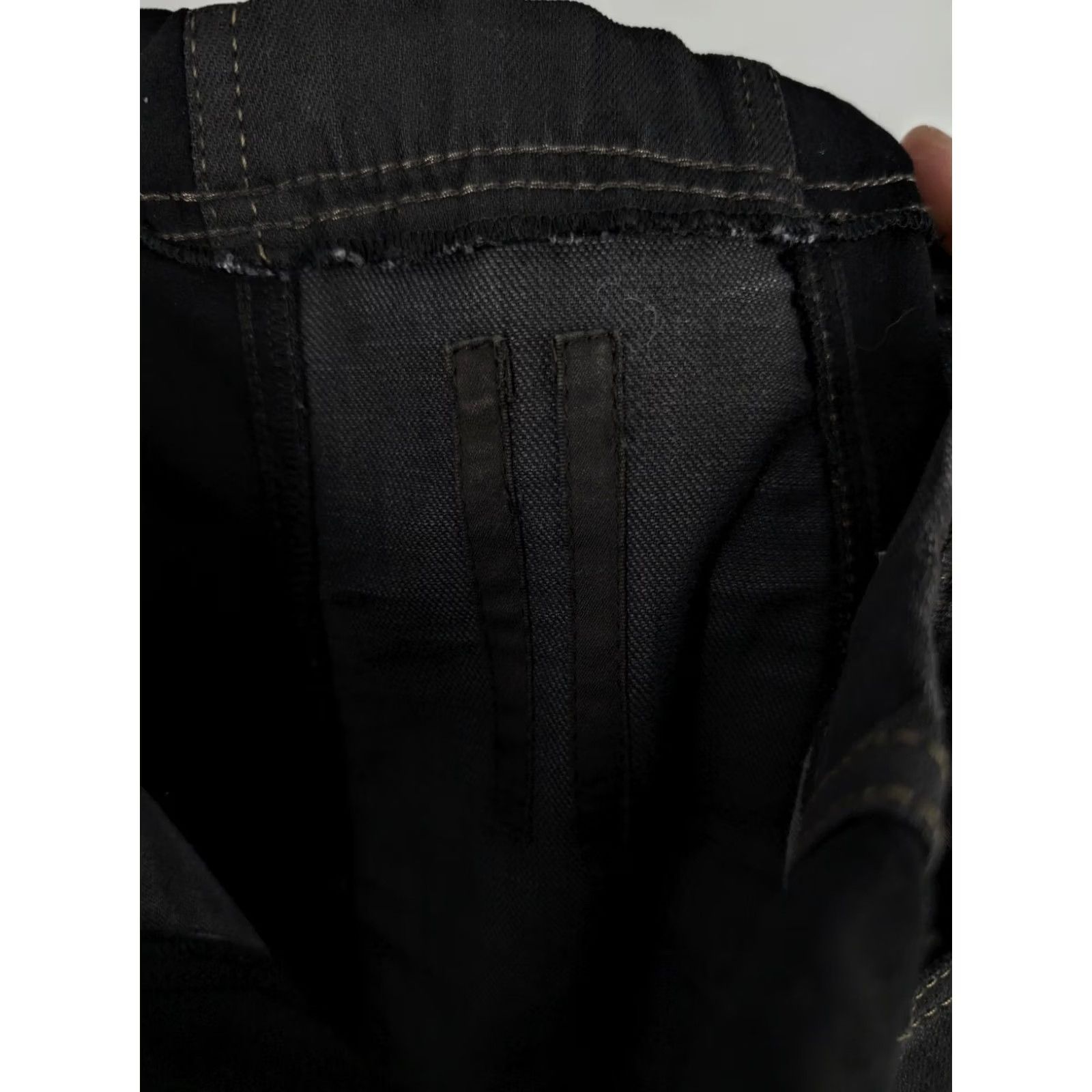 Rick Owens Rick Owens drkshdw Memphis Denim Jeans Cropped Cargo S Italy 30" Elastic Waist Charcoal Wash Mens Jeans Size US 29 - 4 Thumbnail