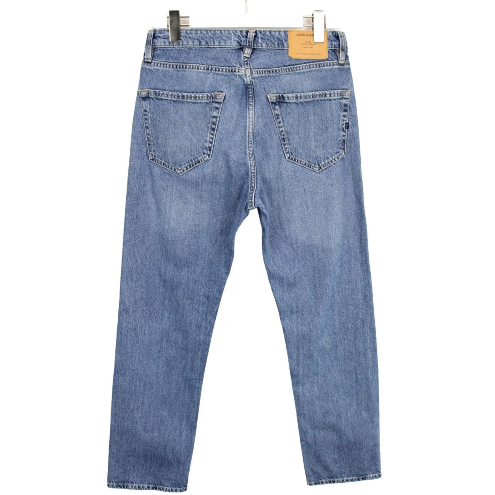 Jack & Jones JACK & JONES Chris Loose Fit Jeans Men's W30/L30 Blue Whiskers Faded Button Fly Size US 30 / EU 46 - 2 Thumbnail