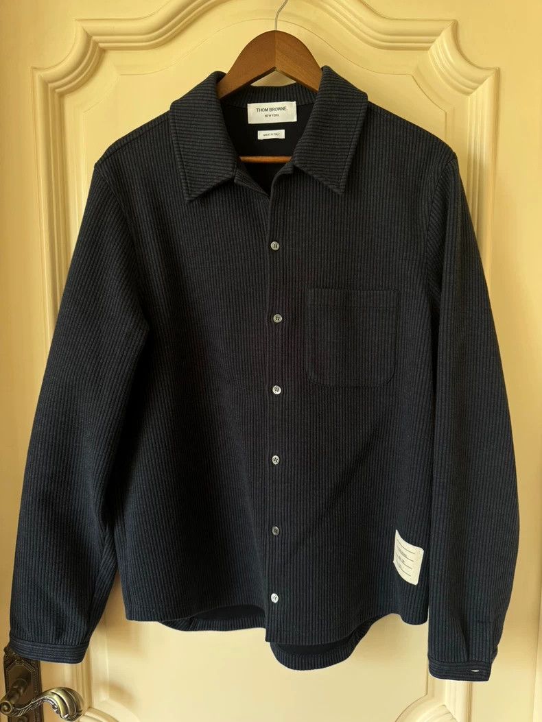 Thom Browne Thom browne Navy blue shirt jacket 2504-Nextarrow Size US S / EU 44-46 / 1 - 1 Thumbnail