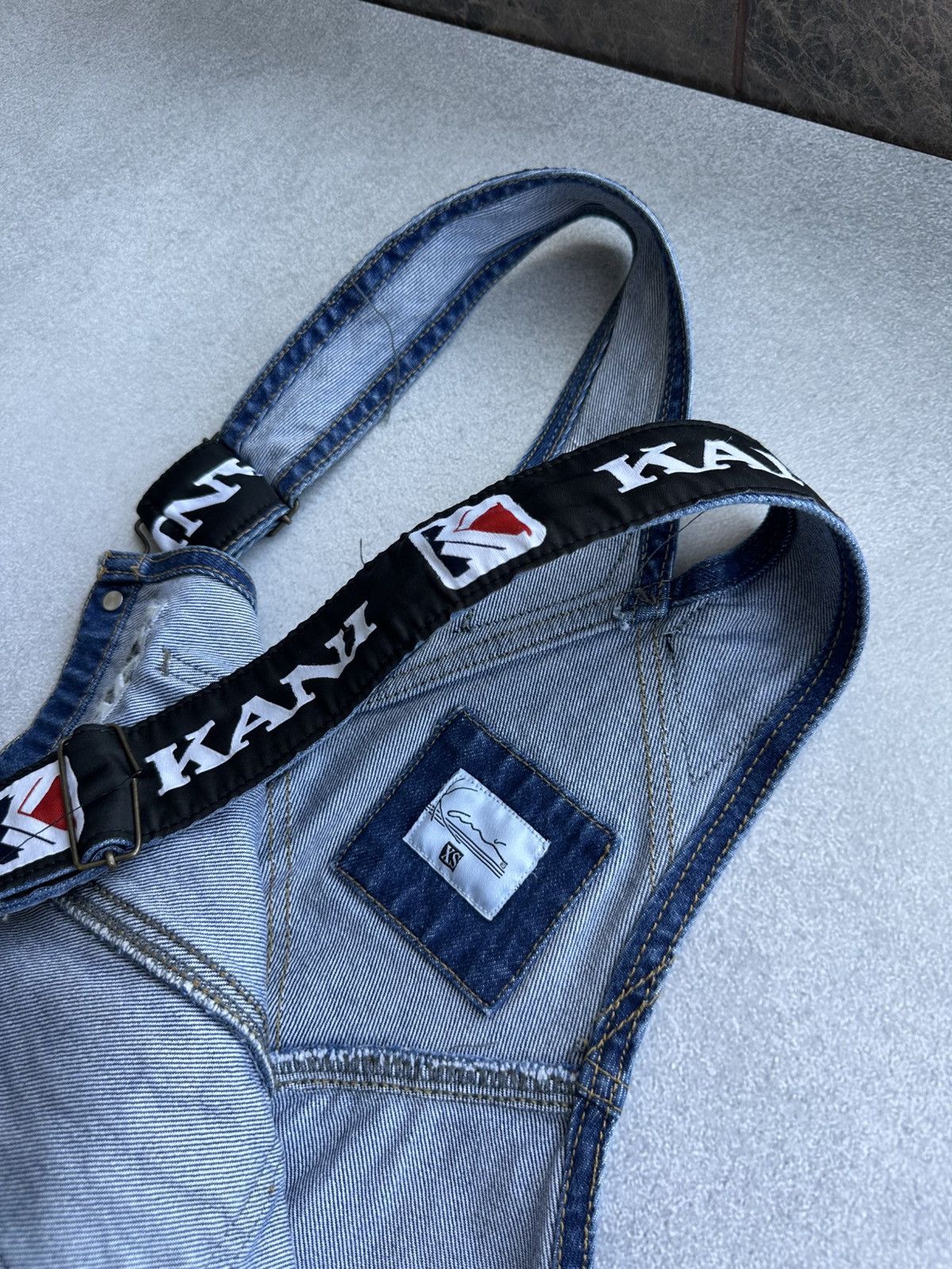 Karl Kani Vintage Karl Kani Denim Overalls 90s Hip-Hop Logo Size US 28 / EU 44 - 5 Thumbnail