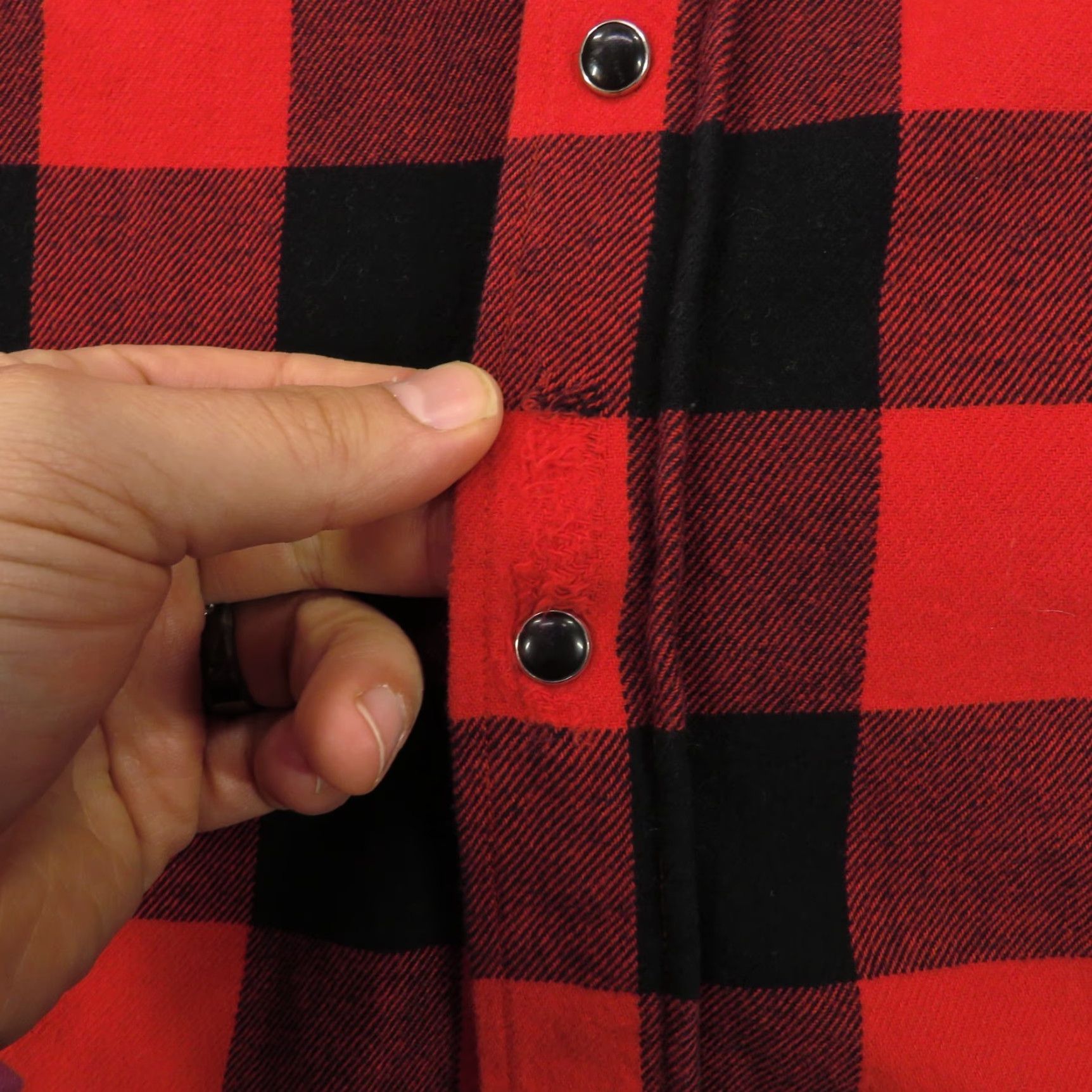 The Kooples VINTAGE The Kooples Shirt Womens 2 Red Black Pearl Snap Buffalo Check Animal Print Plaid Size XS / US 0-2 / IT 36-38 - 6 Thumbnail