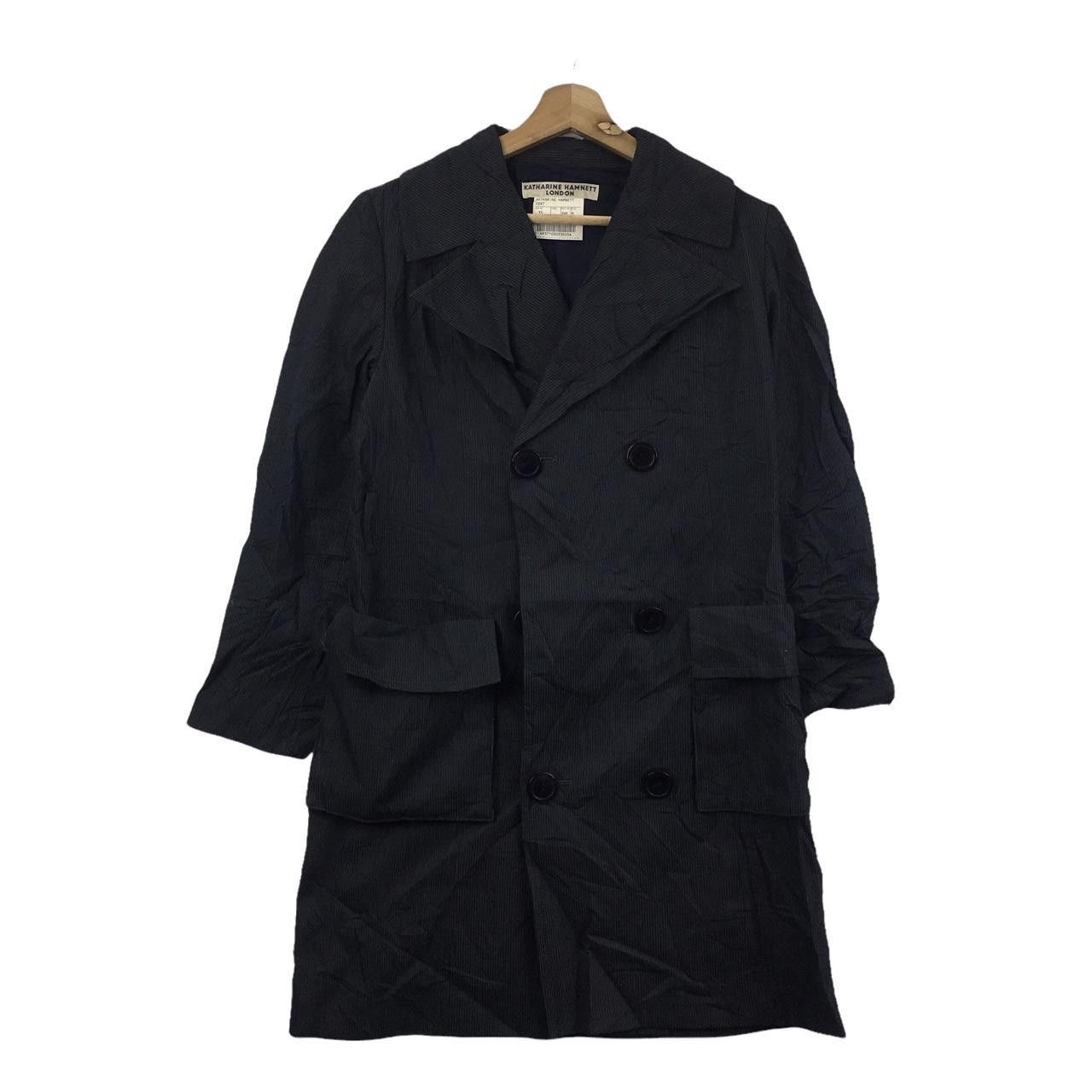 Katharine Hamnett London Vtg KATHARINE HAMNETT LONDON Black Peacoat Parka Trench Size M / US 6-8 / IT 42-44 - 1 Thumbnail