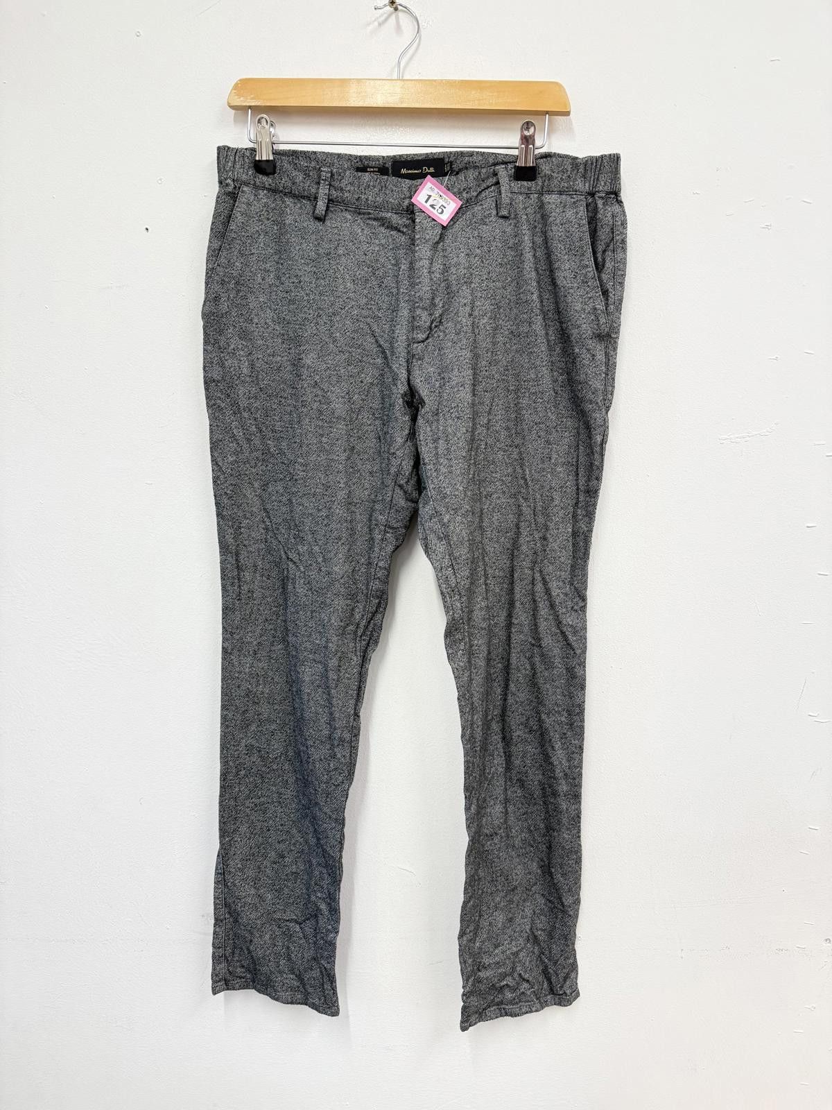 Massimo Dutti Massimo Dutti Slim Fit Grey Trousers EUR 44 USA 34 MEX 36 Size US 32 / EU 48 - 1 Thumbnail