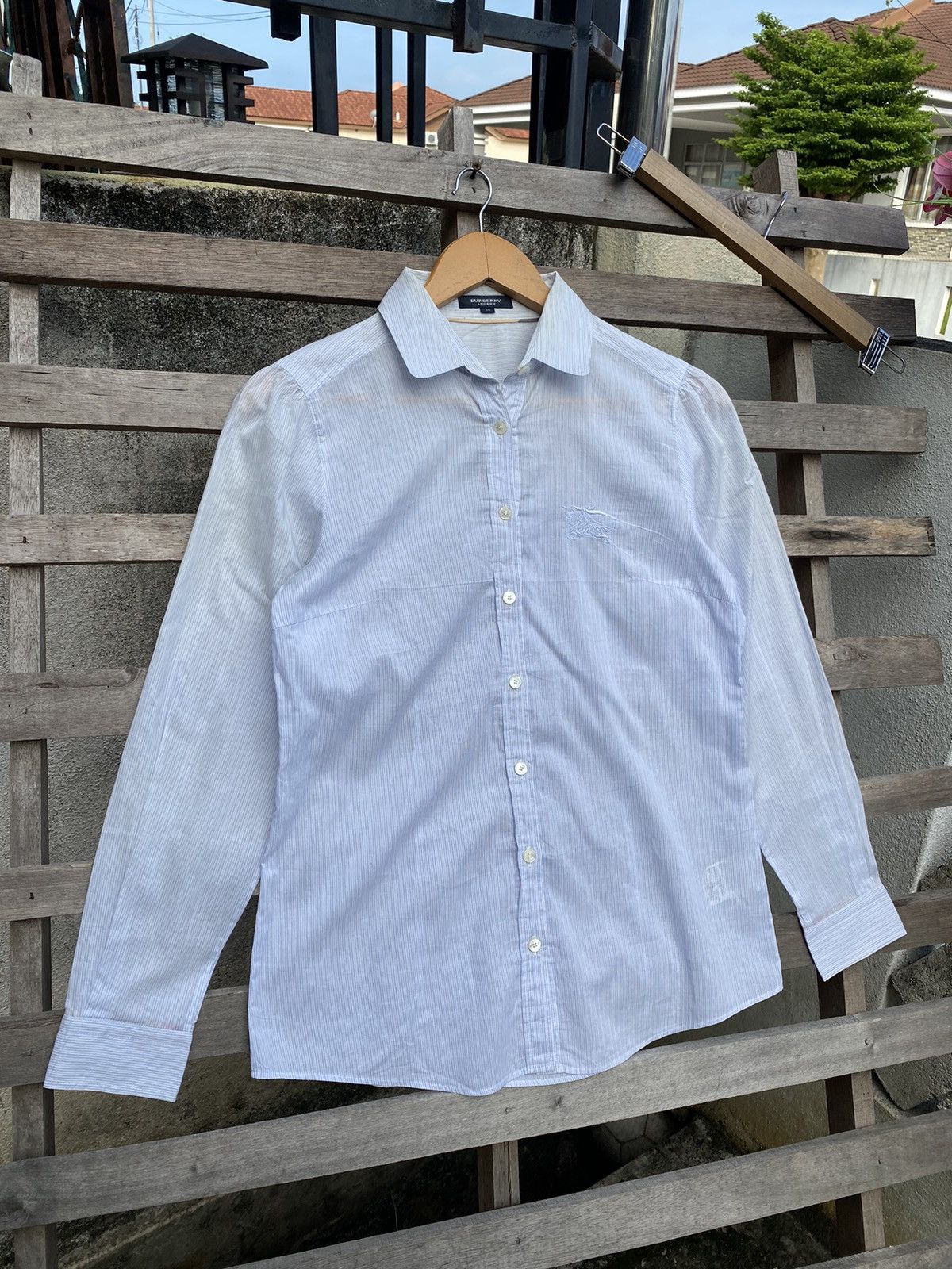 Burberry Big Logo ❗️Burberry Shirt Button Ups Size S / US 4 / IT 40 - 3 Thumbnail
