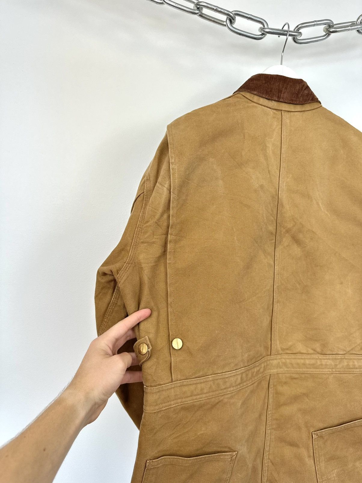 Carhartt Vintage 80s Carhartt USA Faded Utility Arctic Detroit Jacket Size US L / EU 52-54 / 3 - 13 Thumbnail