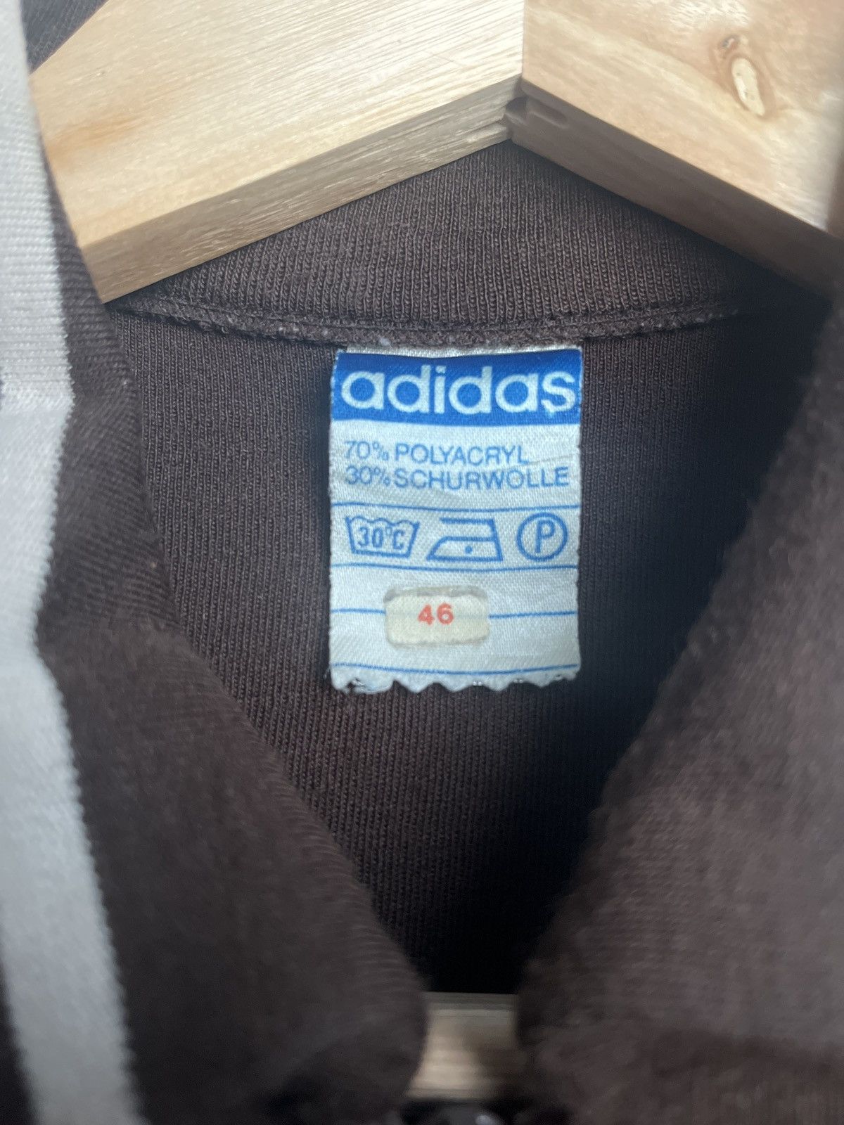 Adidas Rare Adidas 70s West German made track jacket, jersey, brown Size S / US 4 / IT 40 - 5 Thumbnail