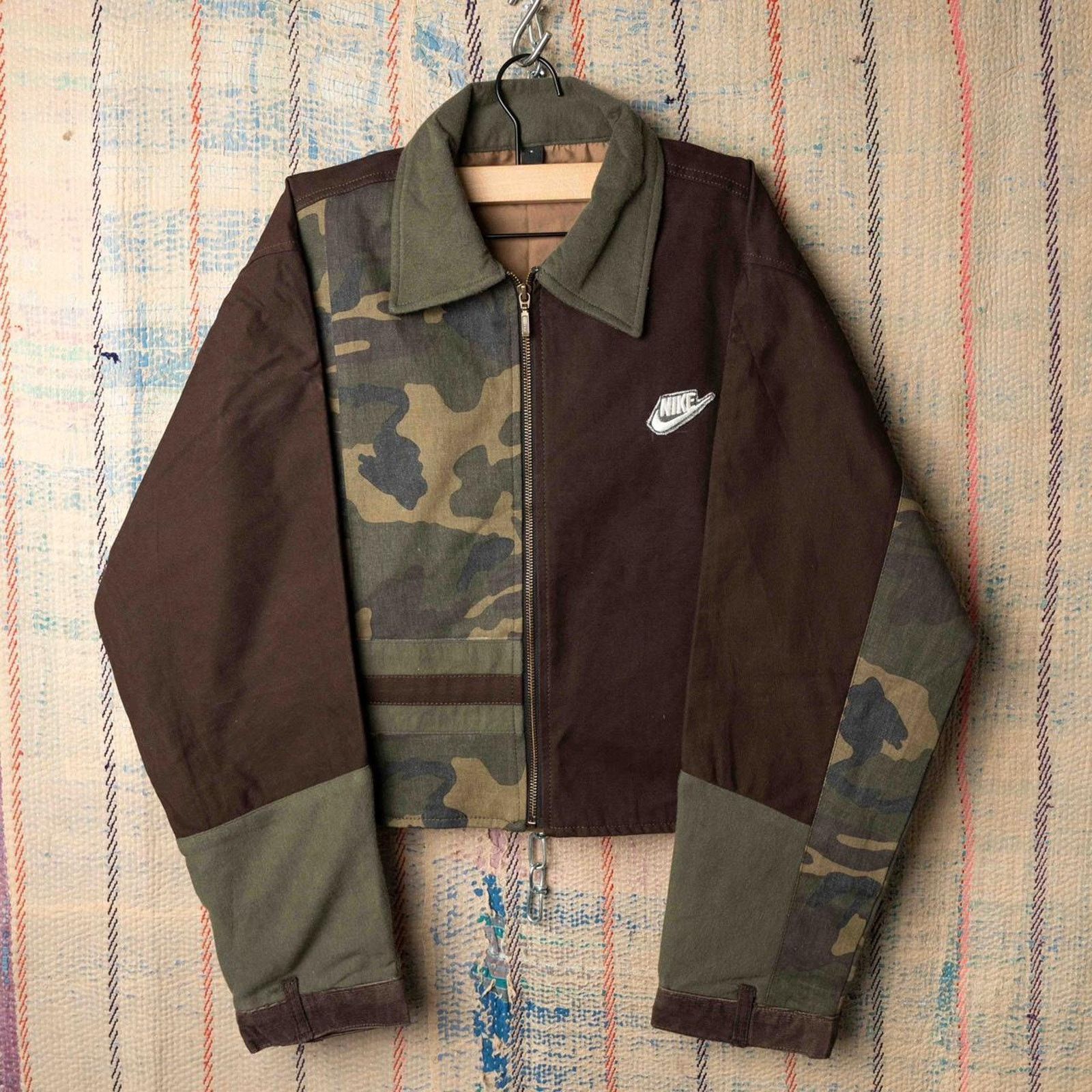 Nike Custom upcycled cropped nike jacket Size US L / EU 52-54 / 3 - 1 Thumbnail