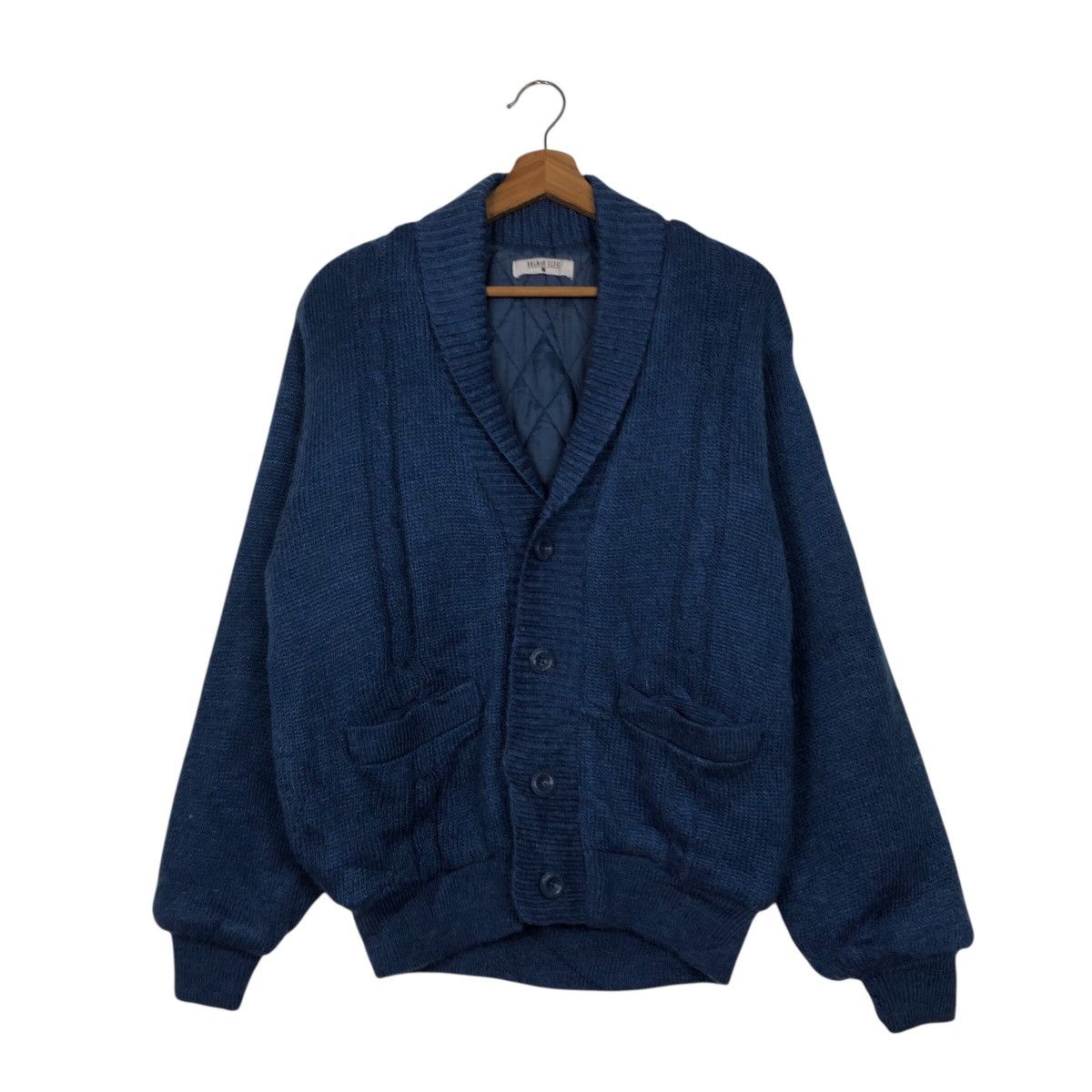 Japanese Brand Vintage Wool Cardigan Bomber Jacket Dolman Club Issey Miyake Size US M / EU 48-50 / 2 - 2 Thumbnail