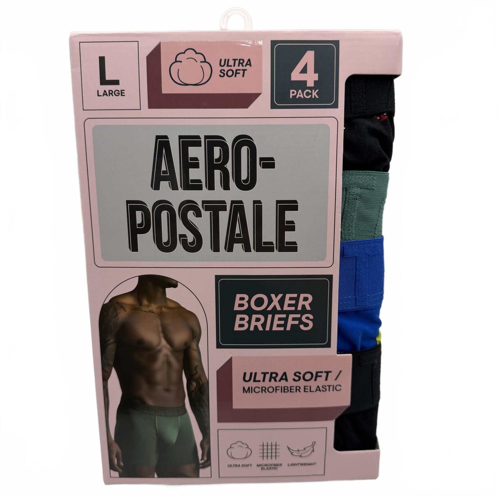 Aeropostale Aeropostale Men's Boxer Briefs 4 Pack Size Large Ultra Soft Size ONE SIZE - 1 Thumbnail