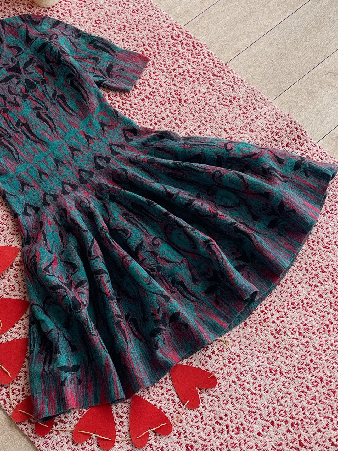 Missoni Missoni Blue Abstract Knit Dress Size M / US 6-8 / IT 42-44 - 2 Thumbnail