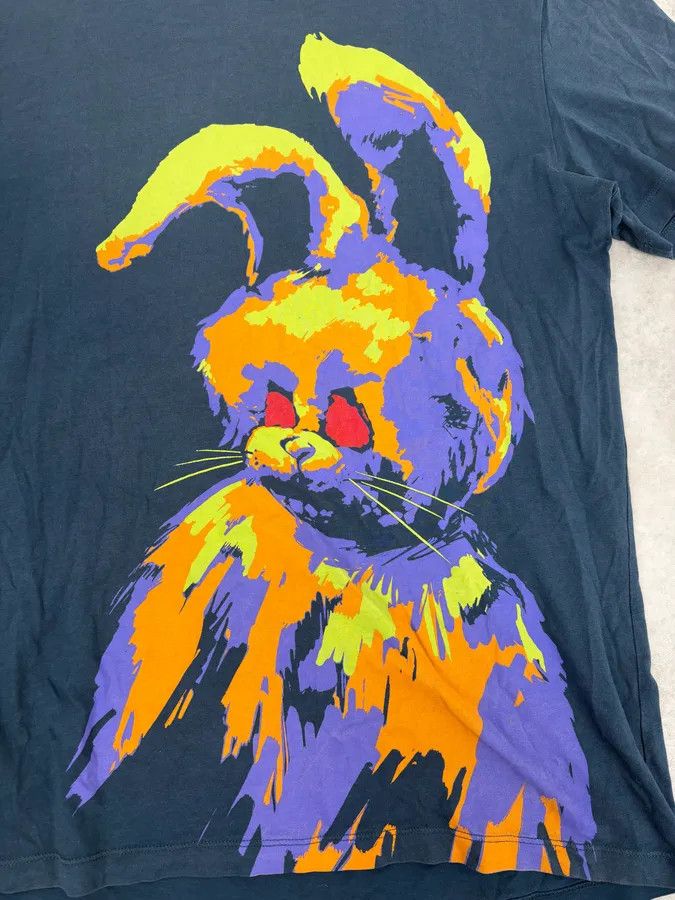 Alexander McQueen SS2013 Alexander McQueen Navy Multicolor Angry Rabbit T-Shirt Size US M / EU 48-50 / 2 - 7 Thumbnail