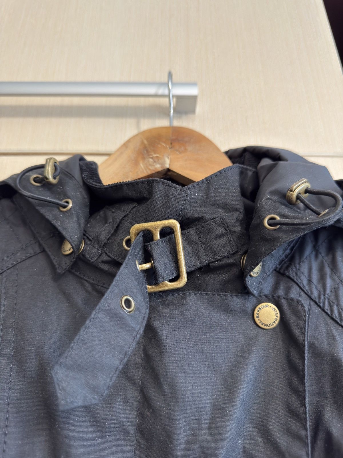 Barbour Barbour International Hairpin Hooded Wax Women’s Jacket Size L / US 10 / IT 46 - 9 Thumbnail