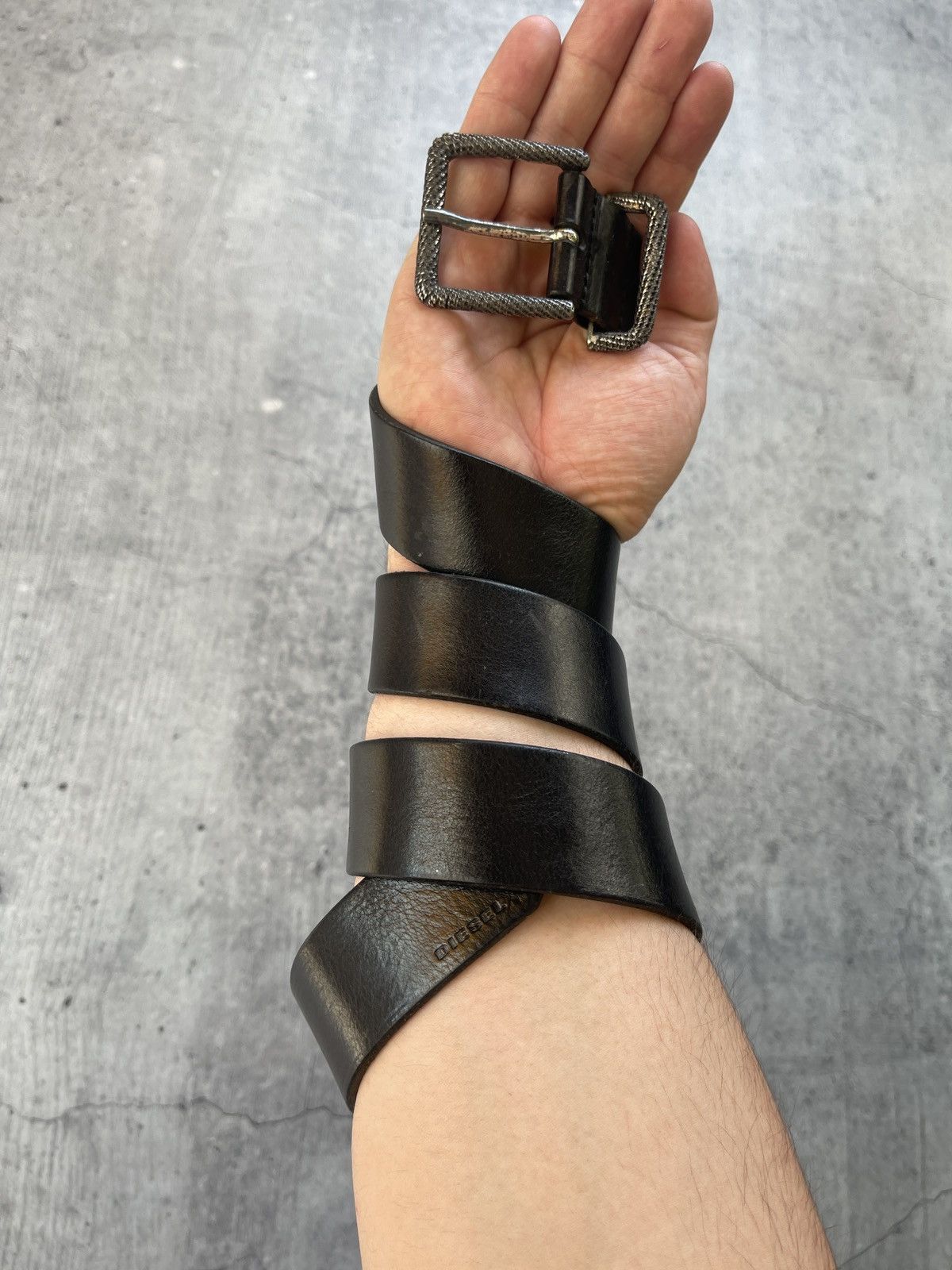 Diesel Vintage Leather Diesel Belt Size ONE SIZE - 4 Thumbnail
