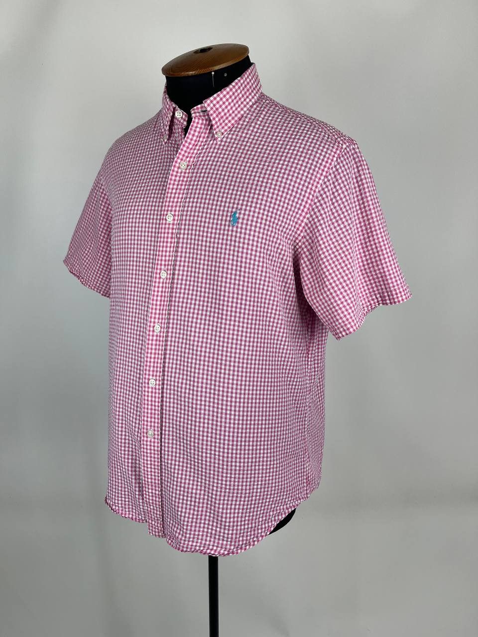 Designer × Polo Ralph Lauren Ralph Lauren Polo Shirt Short Sleeve Seersucker Check (0472) Size US XL / EU 56 / 4 - 1 Thumbnail