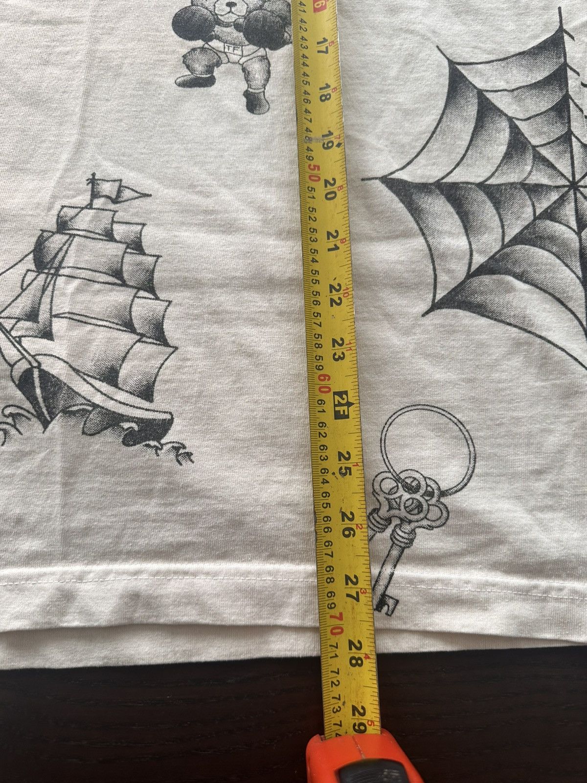 Teddy Fresh Teddy Fresh Vintage Tattoo Tee T-shirt Cream Black Unisex Size US M / EU 48-50 / 2 - 5 Thumbnail