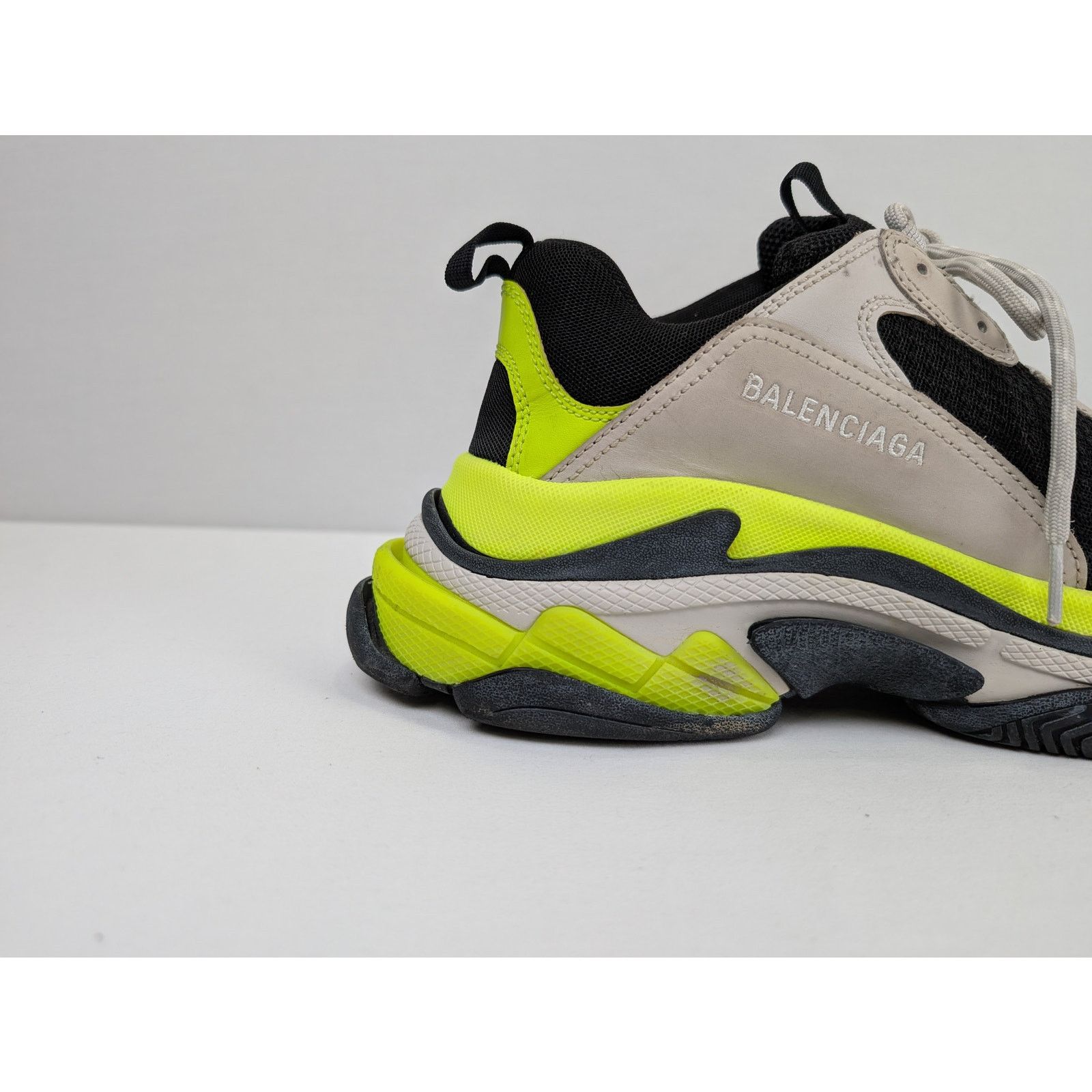 Balenciaga o1rshd1 Runner Sneakers in Grey/Yellow Fluo Size US 10 / EU 43 - 4 Thumbnail
