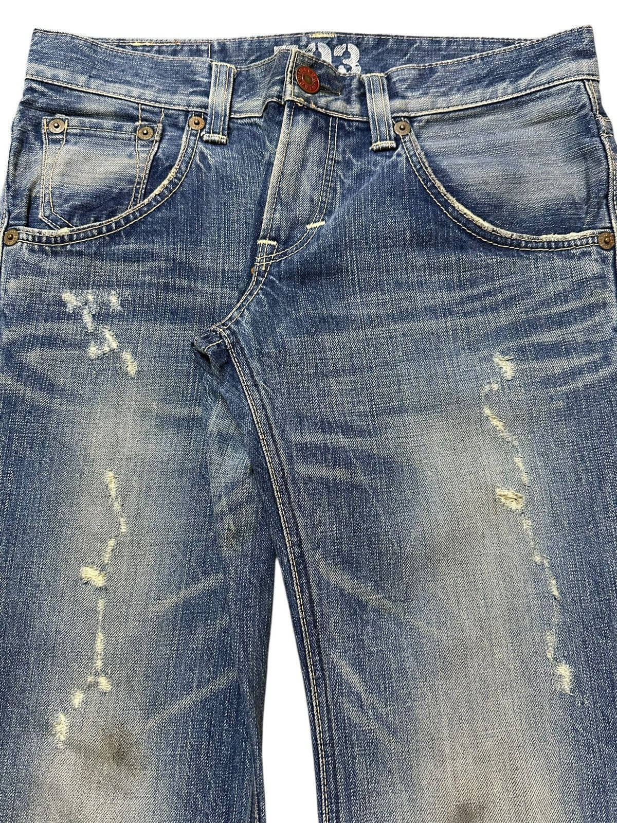 Edwin Vintage Edwin Blue Trip Faded Thunder Wash Wide Leg Jeans Size US 32 / EU 48 - 4 Thumbnail