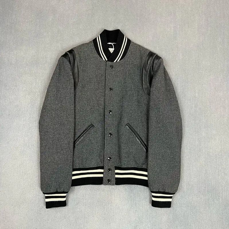 Yves Saint Laurent YSL Gray Wool Women's Jacket L Size 0089 Size L / US 10 / IT 46 - 1 Thumbnail