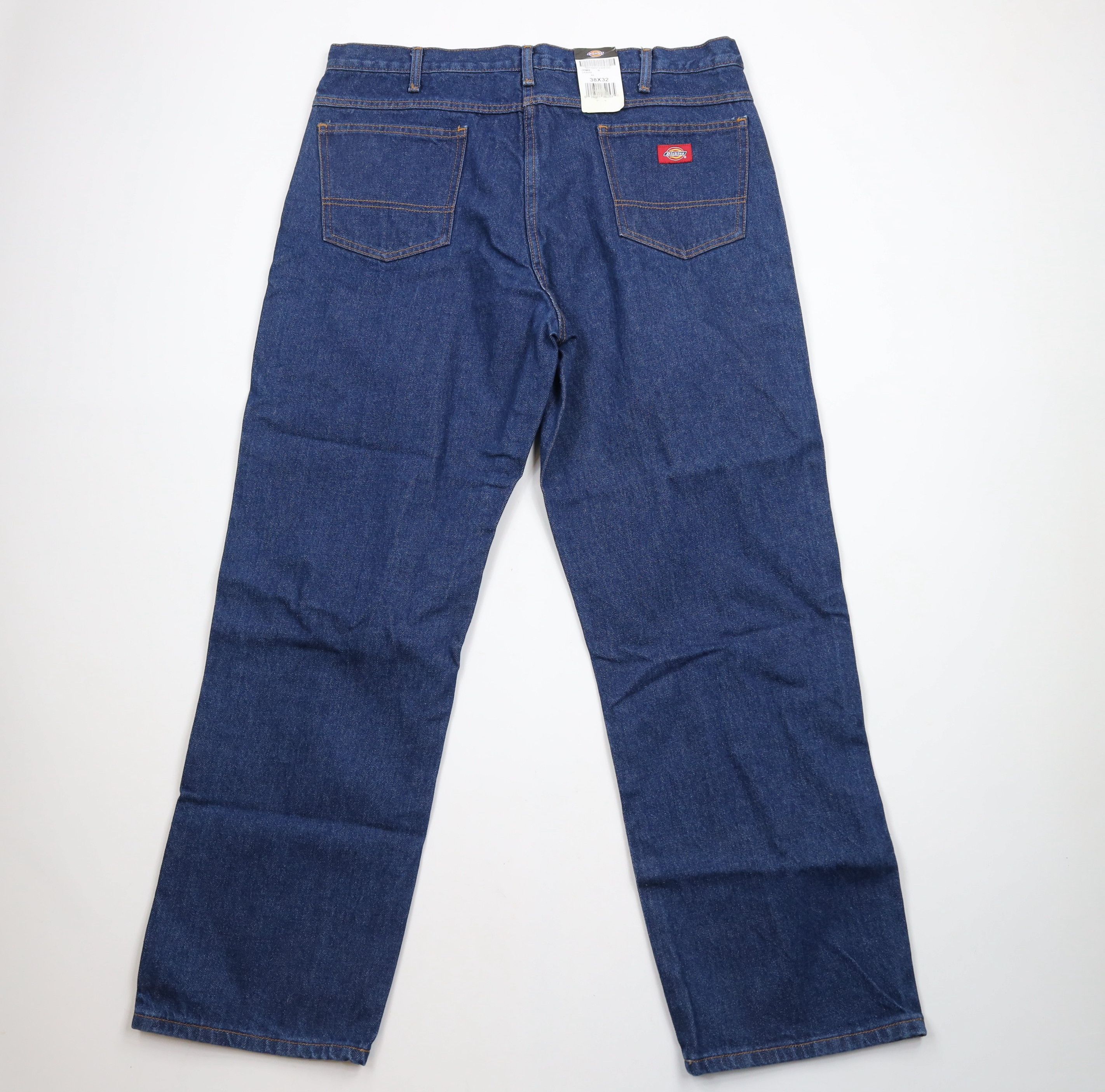 Dickies × Vintage Deadstock Vintage Y2K Dickies Wide Leg Dungaree Denim Jeans Size US 38 / EU 54 - 7 Thumbnail