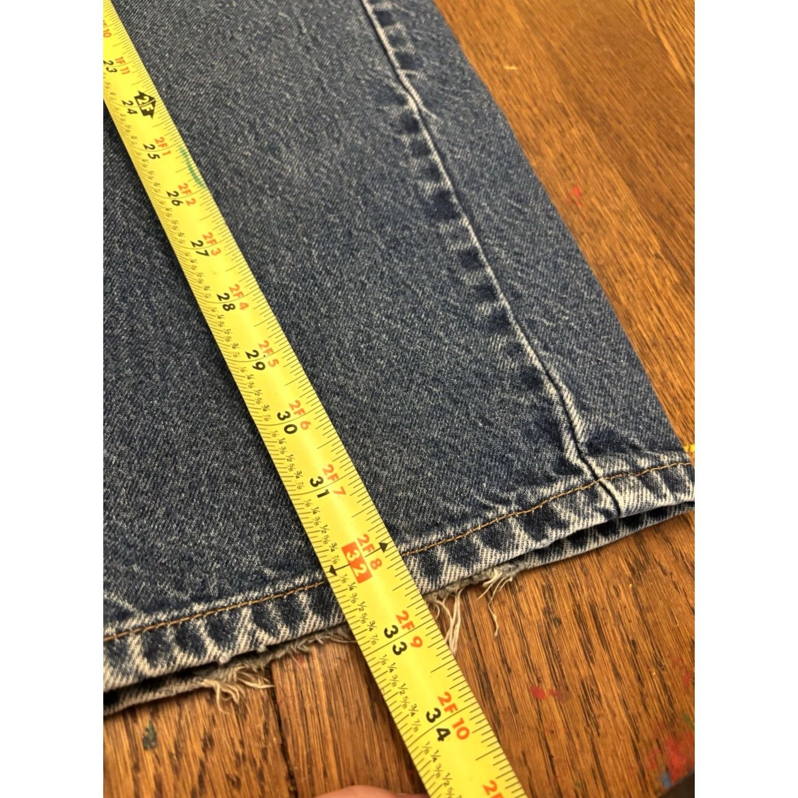 Levi's VINTAGE Levi's 505 Jeans Denim Blue Straight 38x32 Men USA Slim? Regular? (Note: This line is not allowed to introduce new adjectives.) Size US 38 / EU 54 - 2 Thumbnail