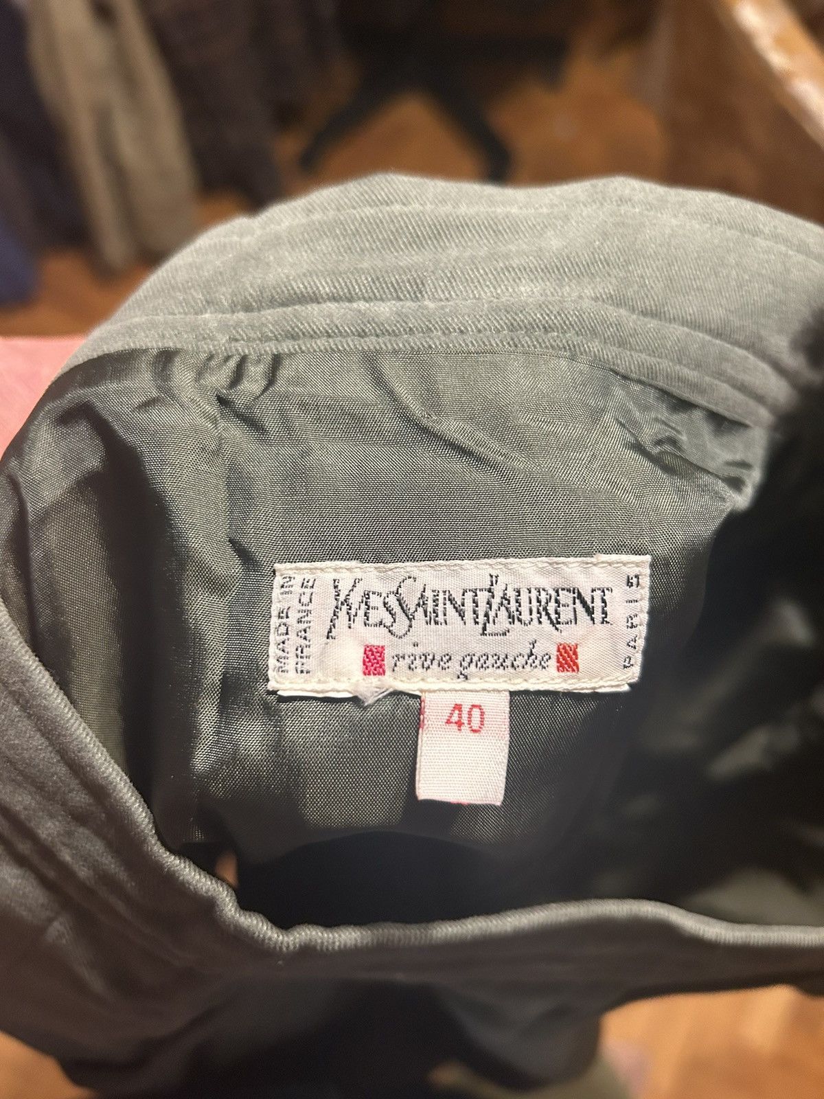 Designer × Vintage × Yves Saint Laurent Yves Saint Laurent Rive Gauche Vintage pleated Pencil Skirt Size 27" / US 4 / IT 40 - 4 Thumbnail