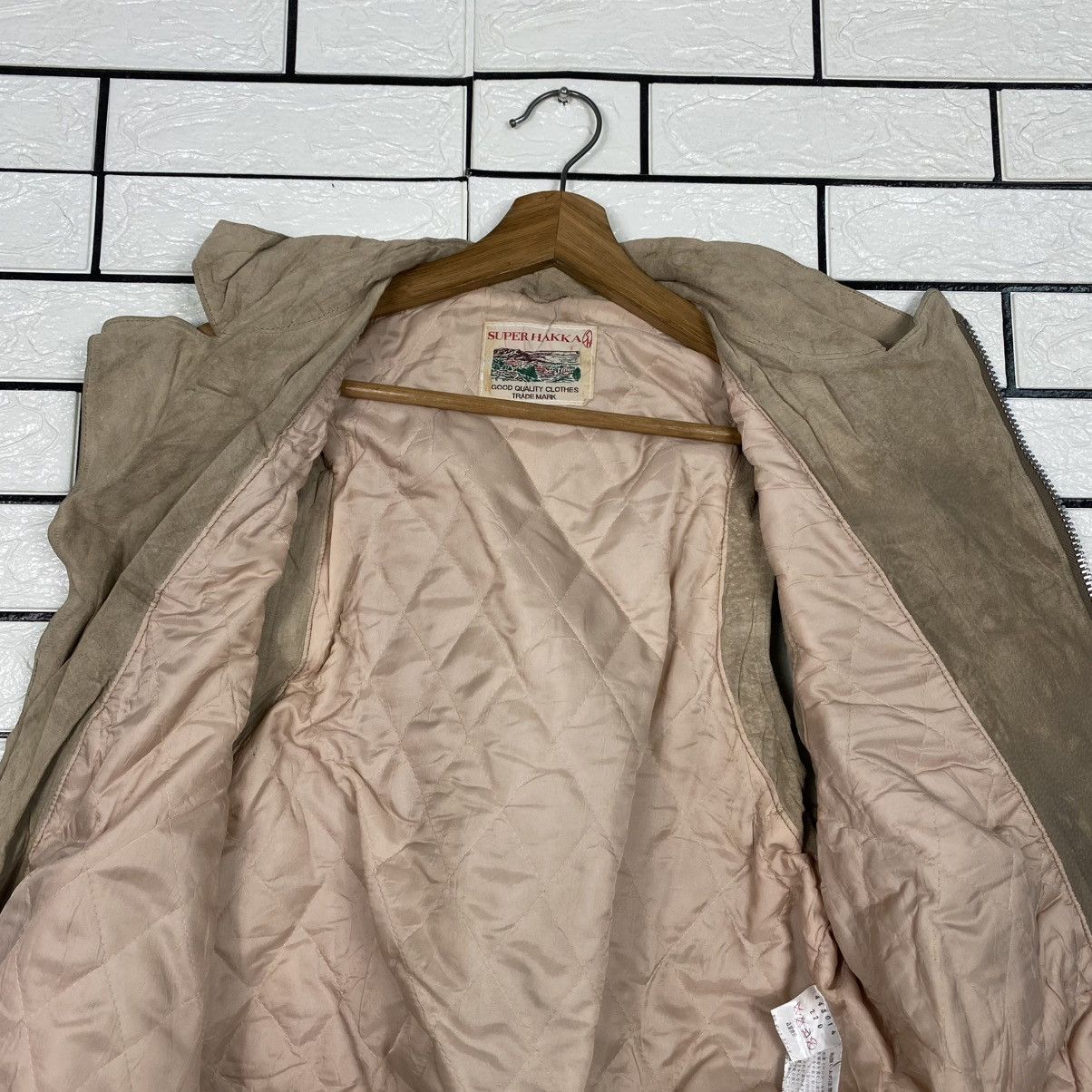 Japanese Brand 🔥VEST BIKER LEATHER JACKET DOUBLE COLLAR SUPER HAKKA JAPAN Size US S / EU 44-46 / 1 - 15 Thumbnail