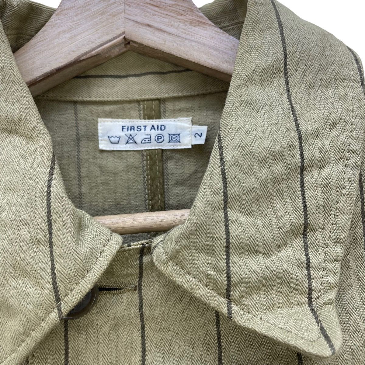 Japanese Brand 🔥Vintage Japanese Brand First Aid Worker Stripe Jacket Size US S / EU 44-46 / 1 - 7 Thumbnail