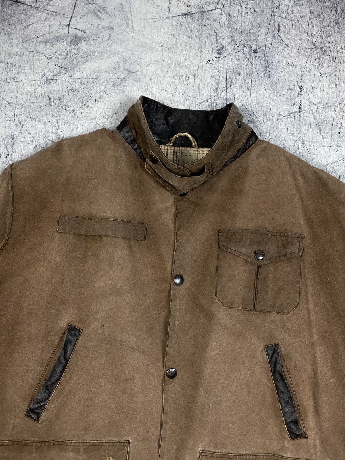 Barbour Barbour Bushman Waxed Jacket Brown Distressed Workwear Size US XXL / EU 58 / 5 - 5 Thumbnail