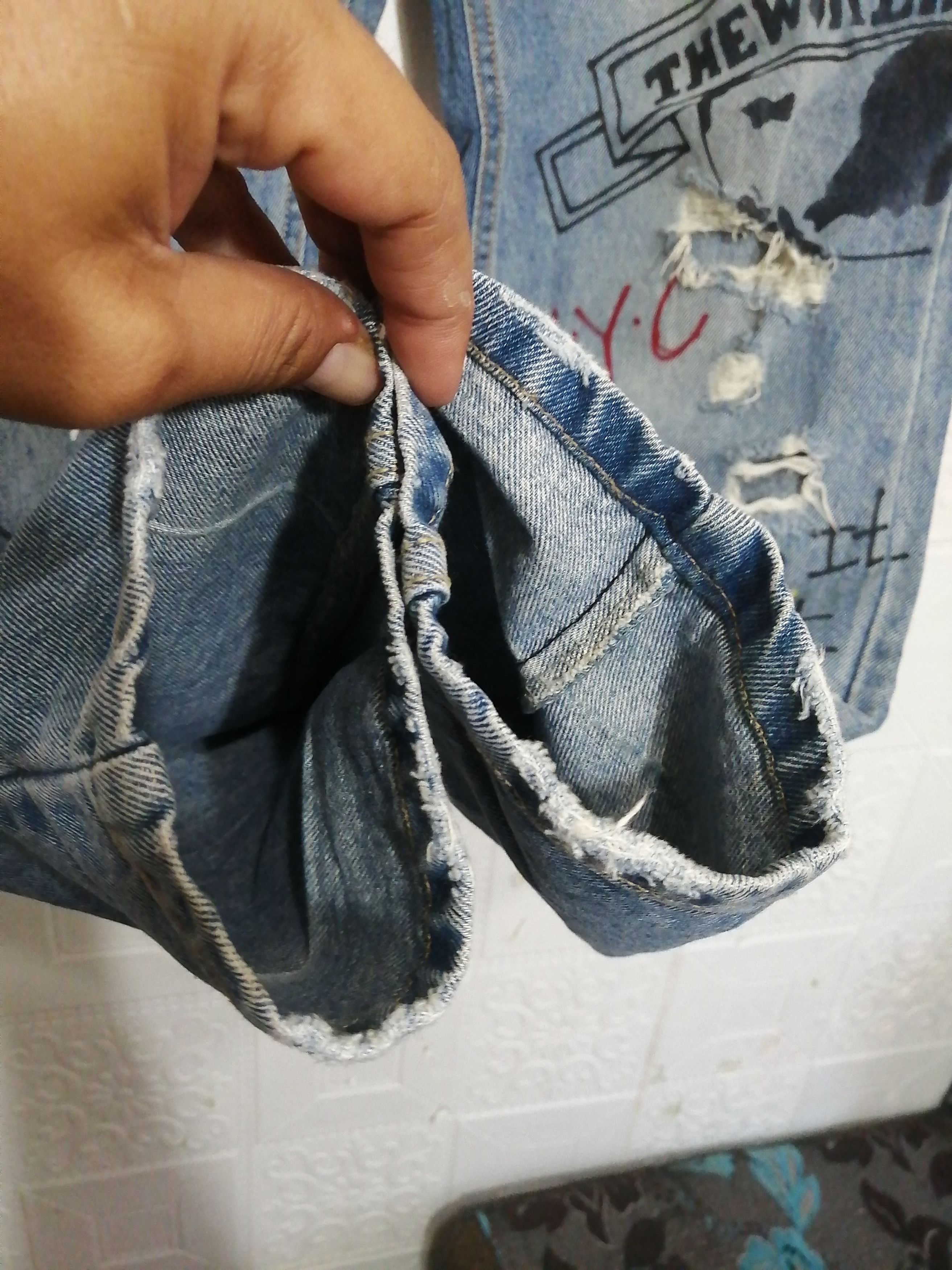 Other GALLIS ADDICTION GARMENTS DISTRESSED DENIM Size US 36 / EU 52 - 4 Thumbnail