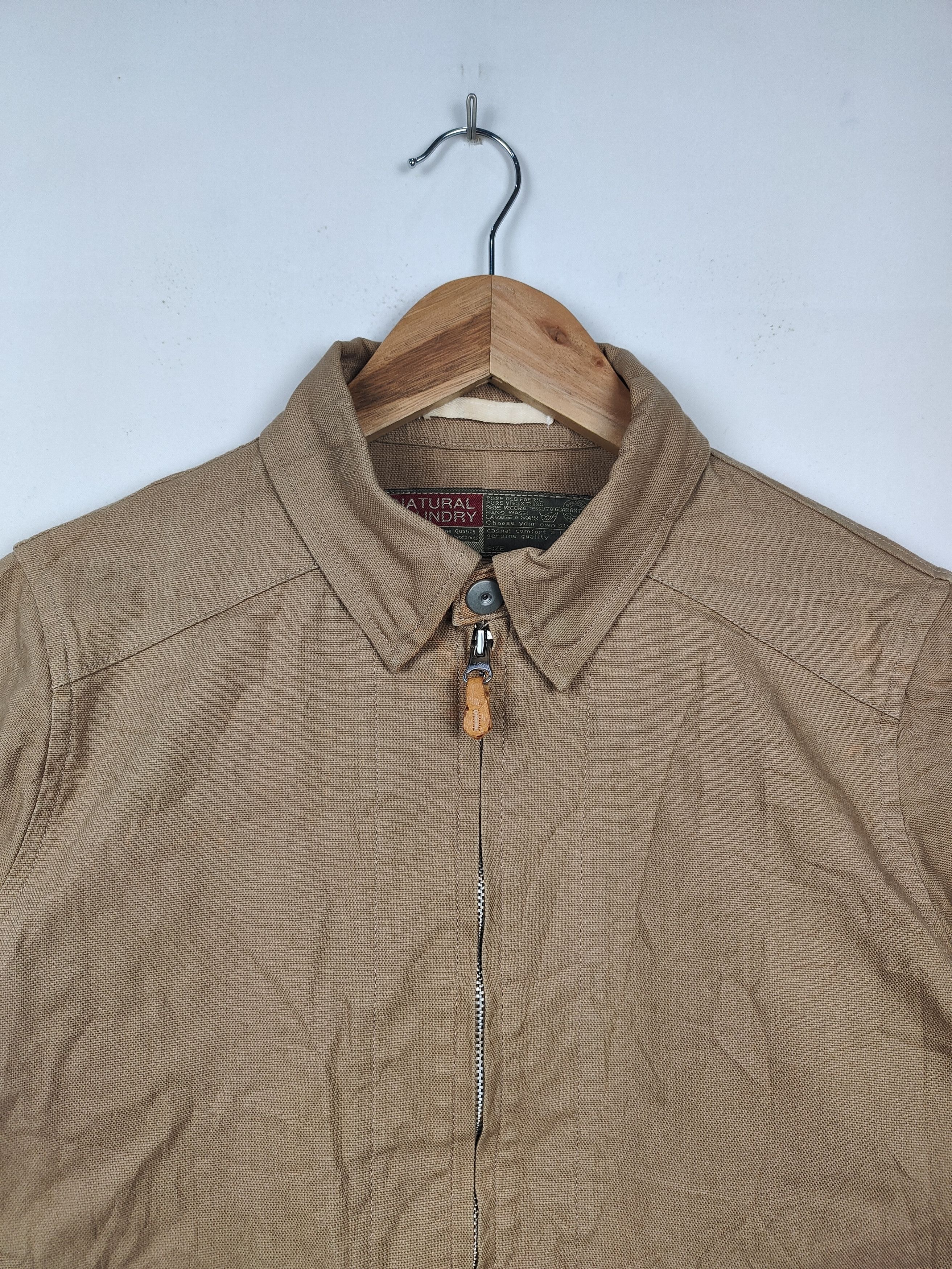 Japanese Brand Natural Laundry Duck Canvas Zipper Jacket Size US S / EU 44-46 / 1 - 2 Thumbnail