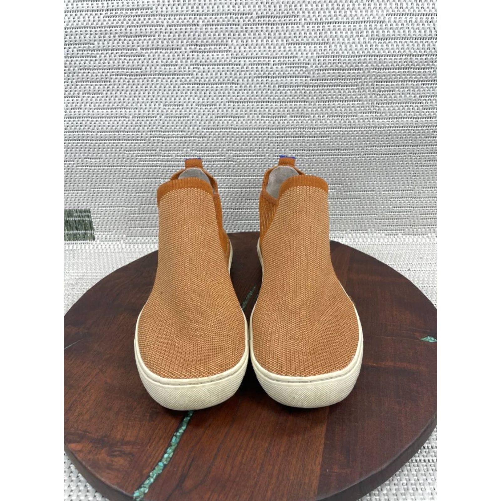 Rothy's Rothy’s Chelsea Boots Womens Size 10 US Knit Ankle Pull On Round Toe Flat Heel Brown Size US 8 / IT 38 - 4 Thumbnail