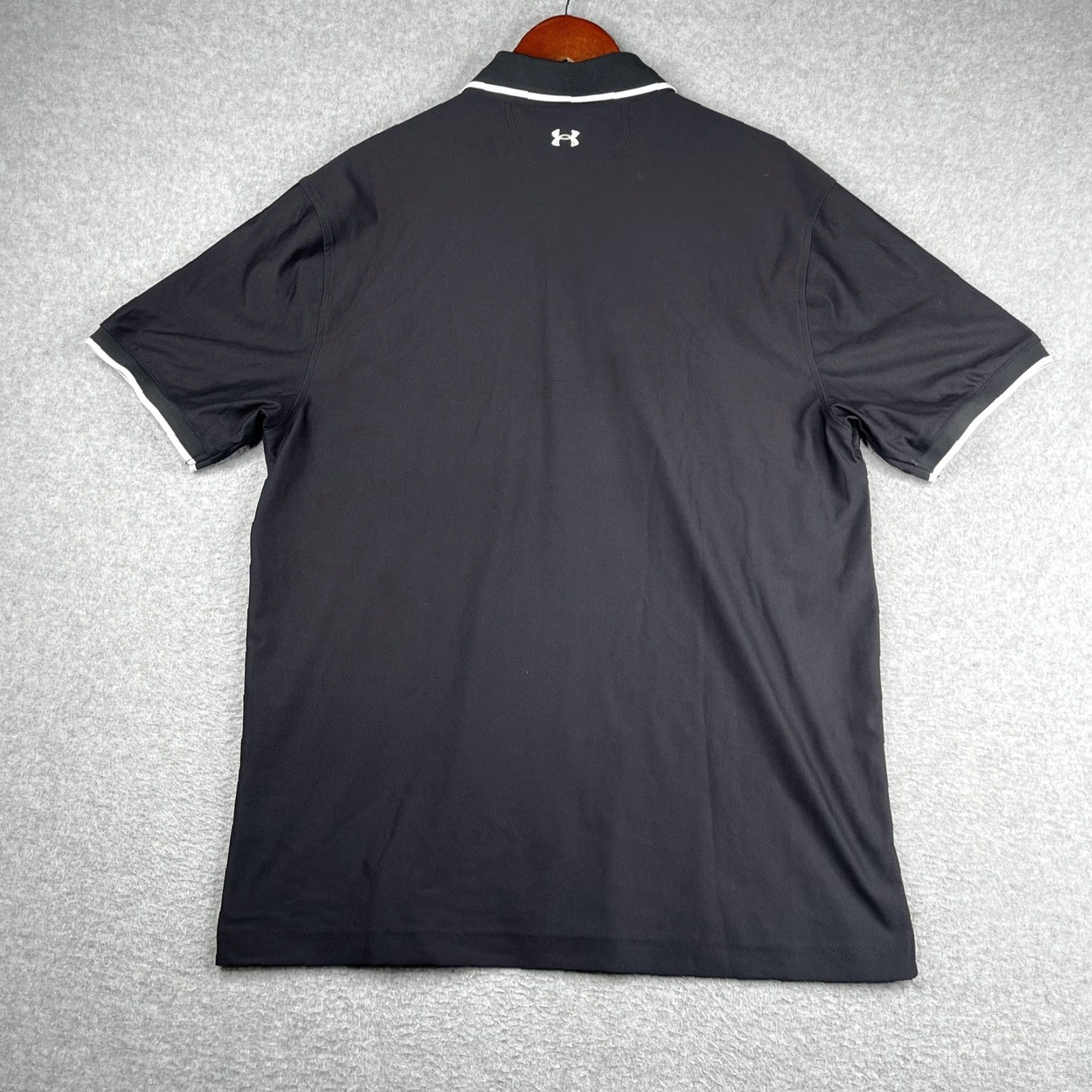 Under Armour Under Armour Polo Shirt Black Regular Size L Mens HeatGear Lightweight Logo Clothing Shirt Size US L / EU 52-54 / 3 - 6 Thumbnail