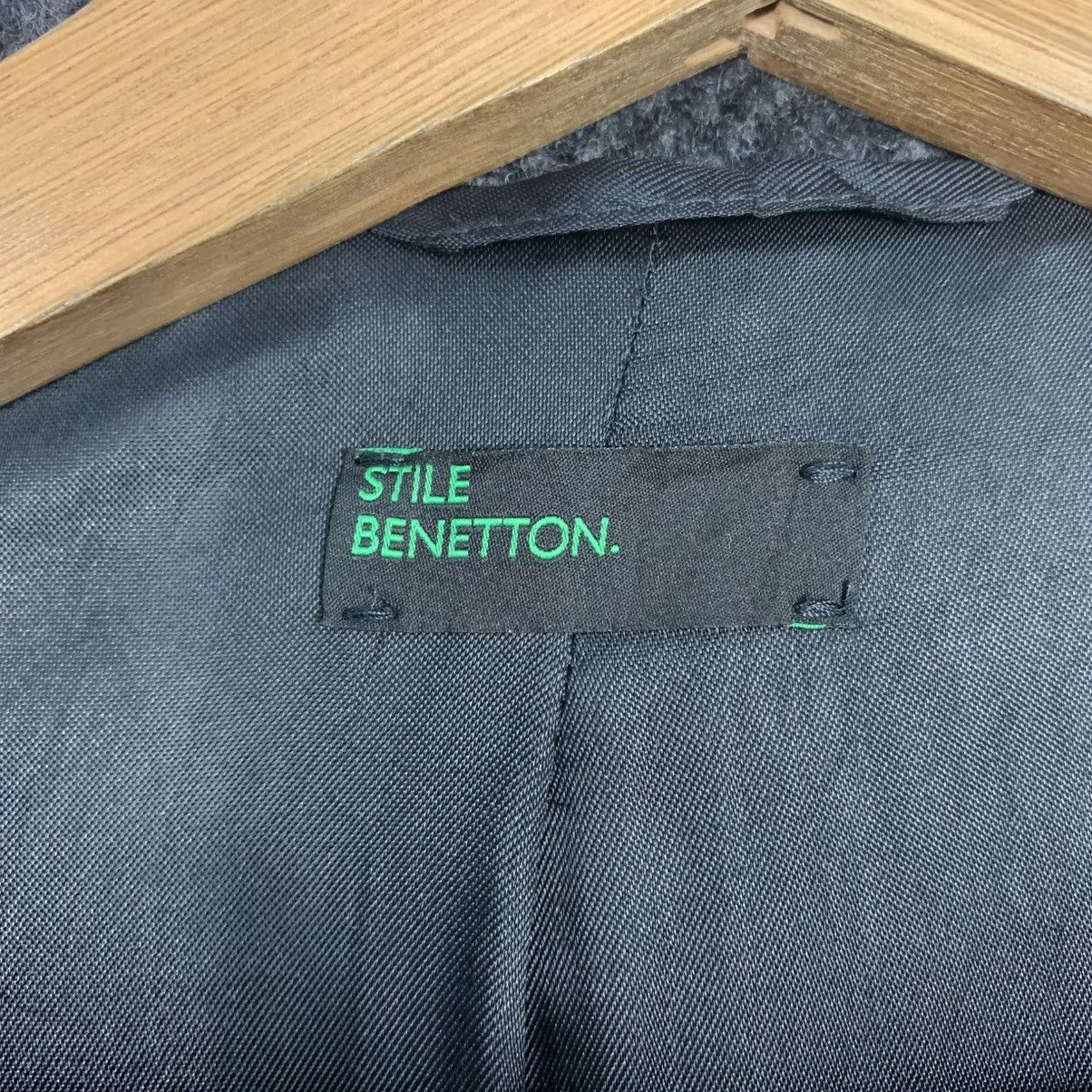 Benetton Benetton Double Breasted Herringbone Coat Size XS / US 0-2 / IT 36-38 - 15 Thumbnail