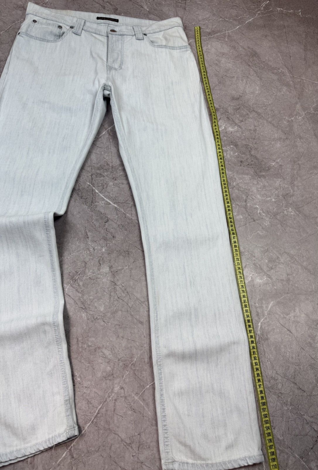 Nudie Jeans Nudie Jeans Co Slim Light Wash Denim - Made in Italy W34 L32 Size US 34 / EU 50 - 19 Thumbnail