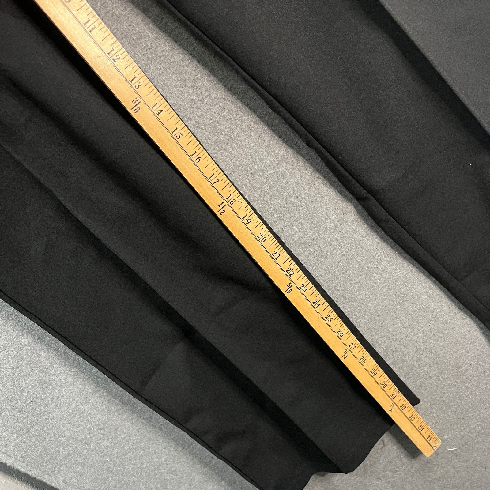 Other Attitudes by Renee Tall Global Illusions Wide Leg Pants Blac Size 26" / US 2 / IT 38 - 11 Thumbnail