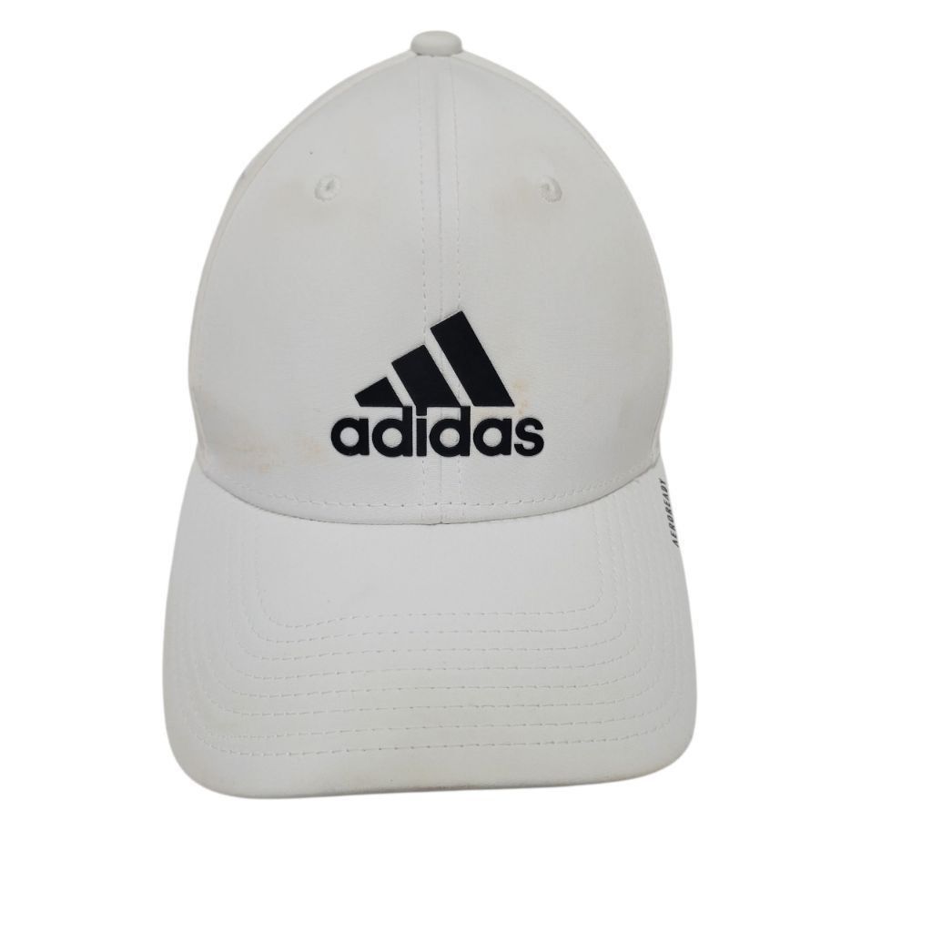 Adidas Adidas Baseball Hat Cap White One Size Embroidered Size ONE SIZE - 1 Thumbnail