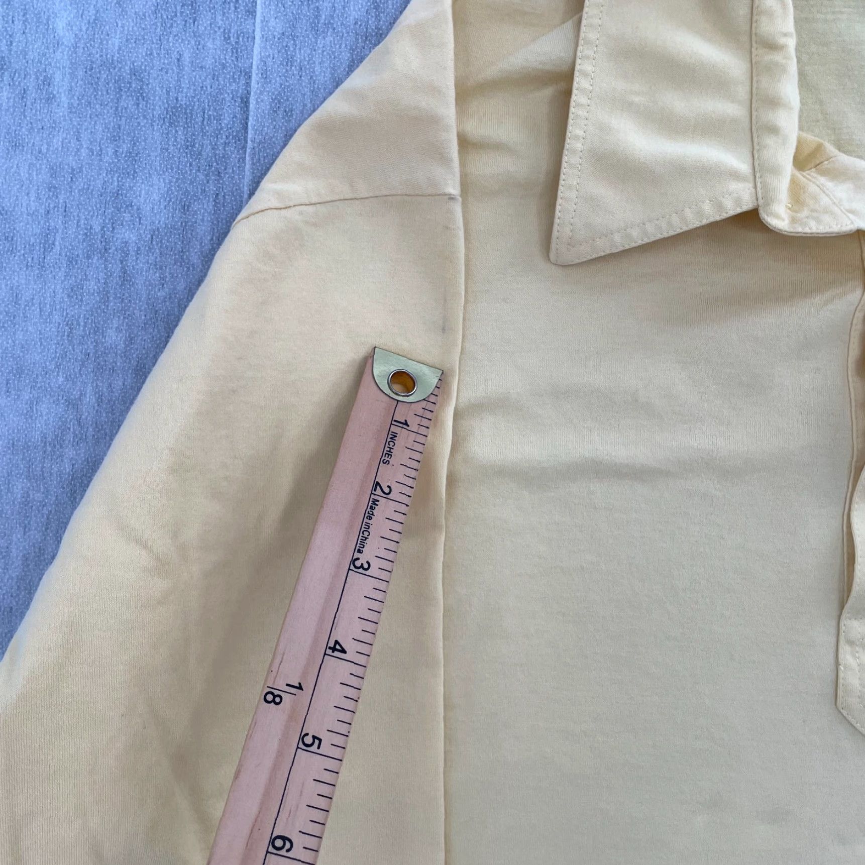 Vintage VINTAGE Maus Hoffman Polo Shirt Men XL Yellow Short Sleeve Pocket Classic Casual Preppy 80s-90s Mens XL Size US XL / EU 56 / 4 - 7 Thumbnail
