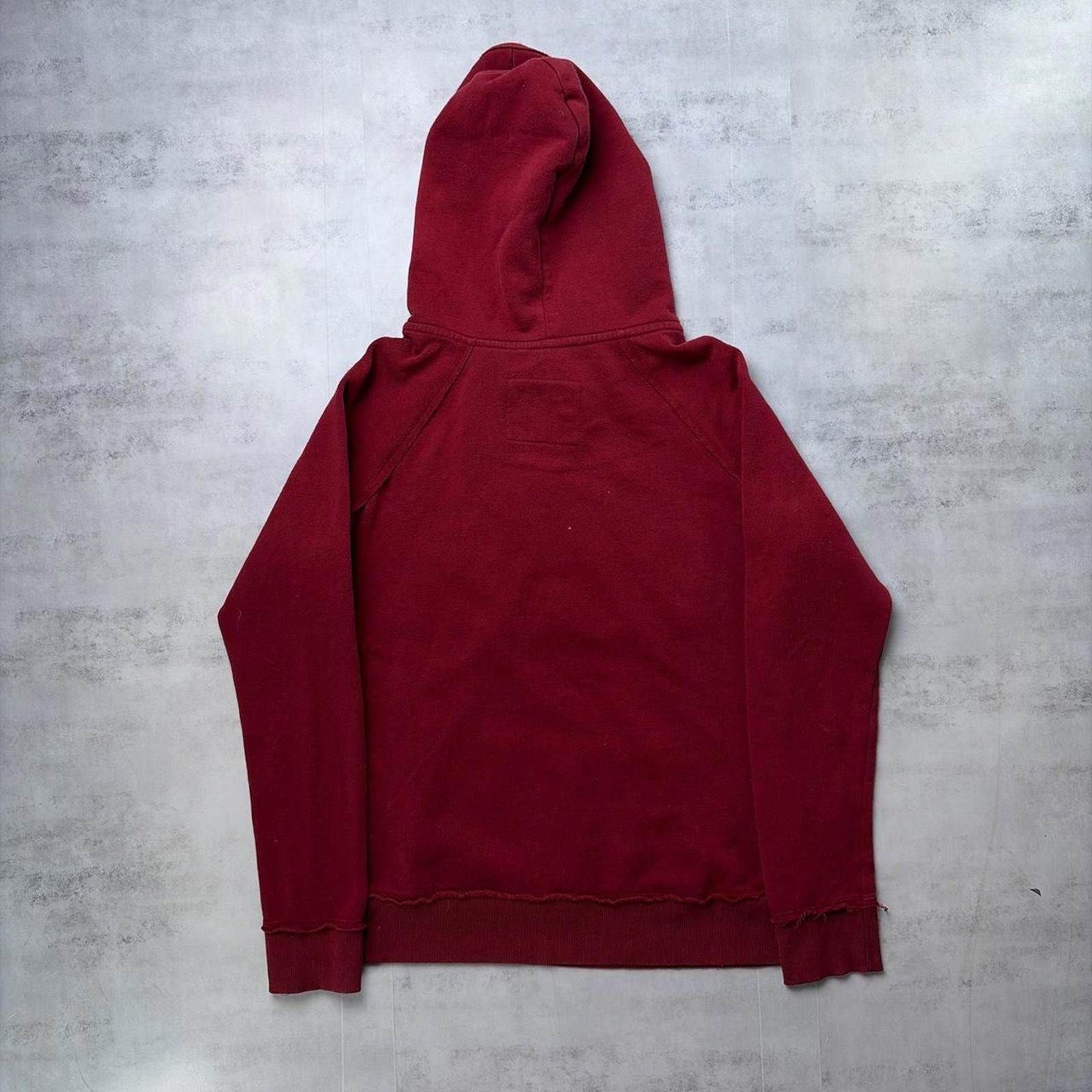Other Y2K Burgundy Reflex Grunge Skater Cali Thermal Hoodie Size L / US 10 / IT 46 - 7 Thumbnail