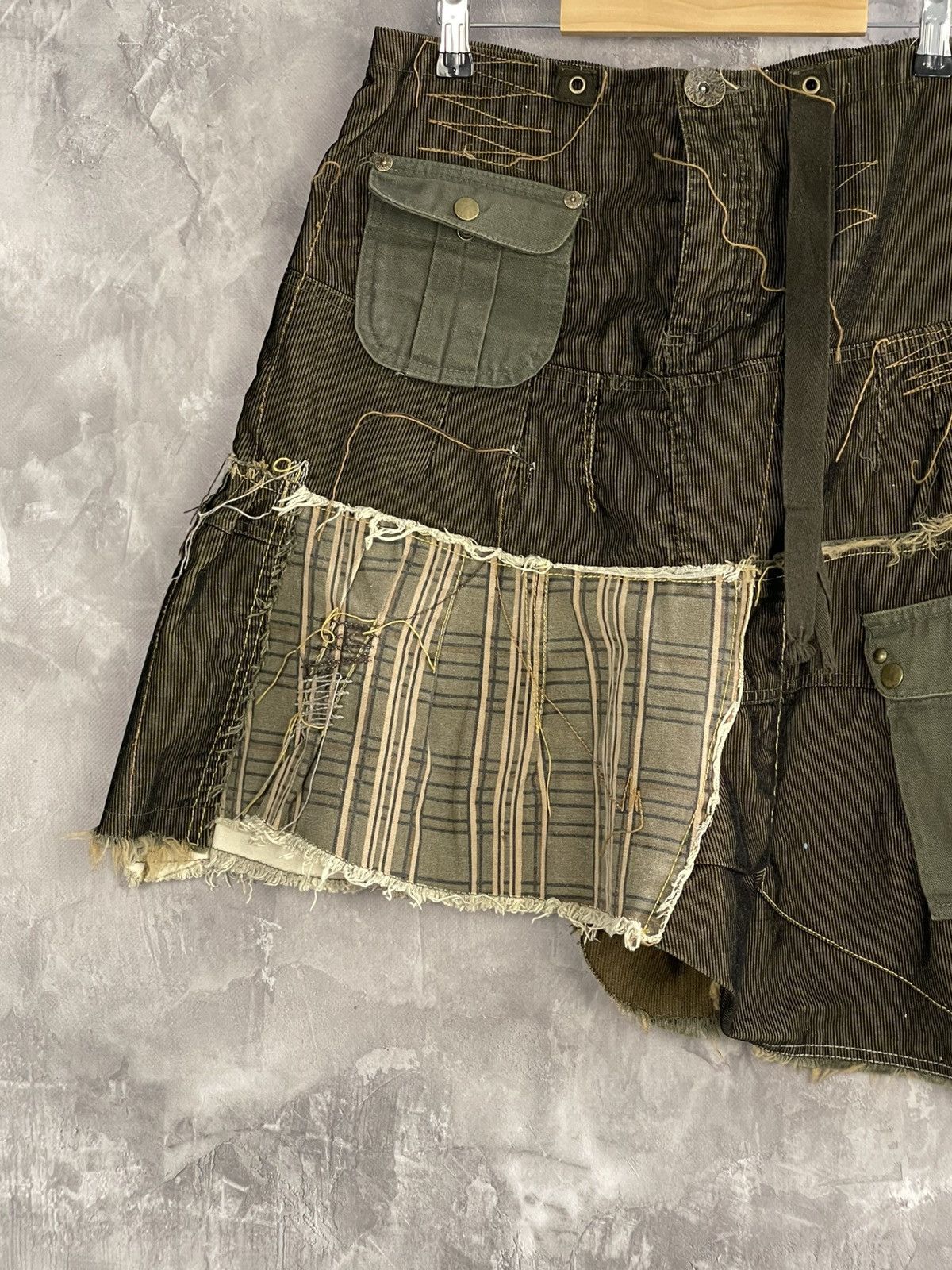 If Six Was Nine × Japanese Brand × Seditionaries Y2K Patchwork Punk Japanese Brand Rare Skirt Size 34" / US 12 / IT 48 - 3 Thumbnail