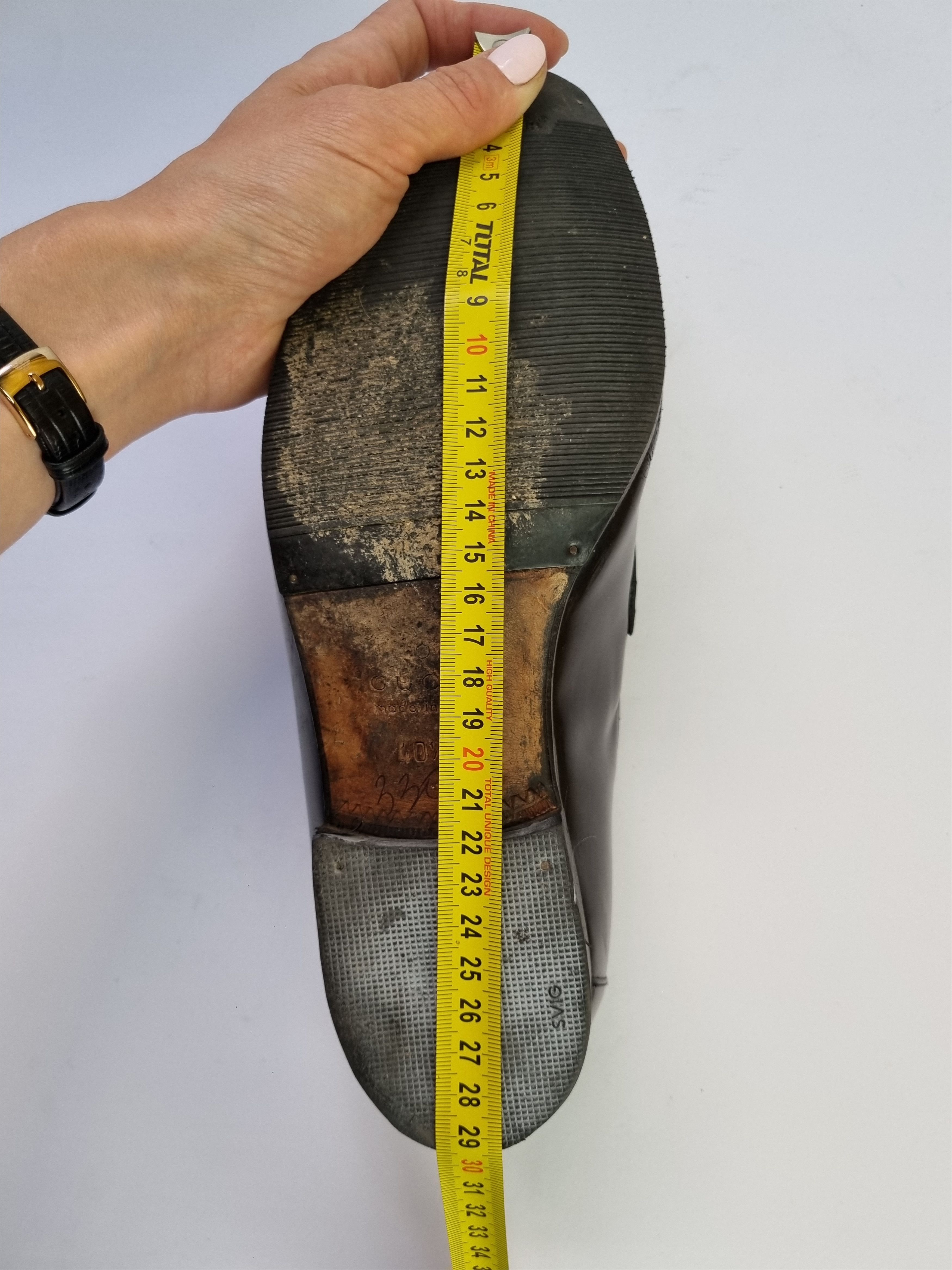 Gucci Vintage Gucci Vibram Leather Loafers Italian Shoes 181808 Size US 7 / EU 40 - 14 Thumbnail