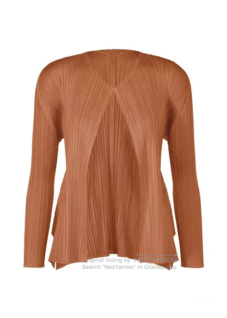 Issey Miyake Issey Miyake Caramel Brown Cardigan Size L / US 10 / IT 46 - 1 Thumbnail