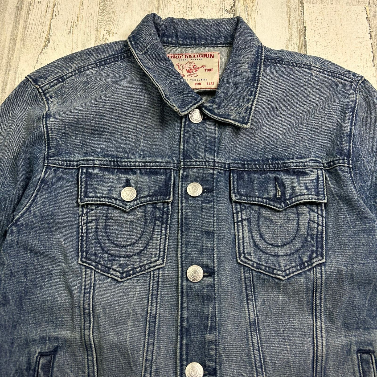True Religion True Religion Jesse Denim Trucker Jacket Size M / US 6-8 / IT 42-44 - 3 Thumbnail