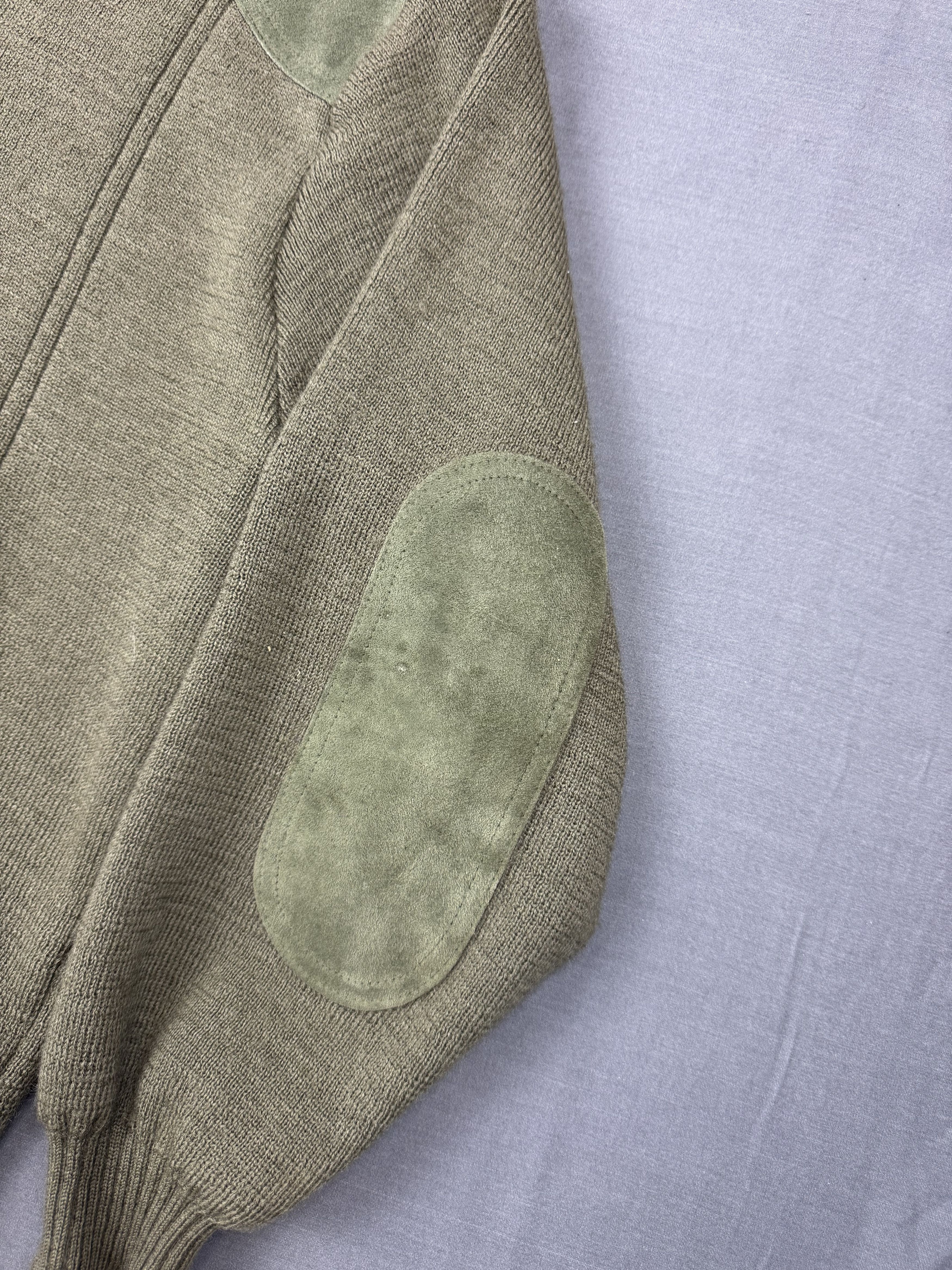 Barbour Vintage Barbour Sweater Sporting Rib Elbow Pad Suede Wool Size US S / EU 44-46 / 1 - 3 Thumbnail
