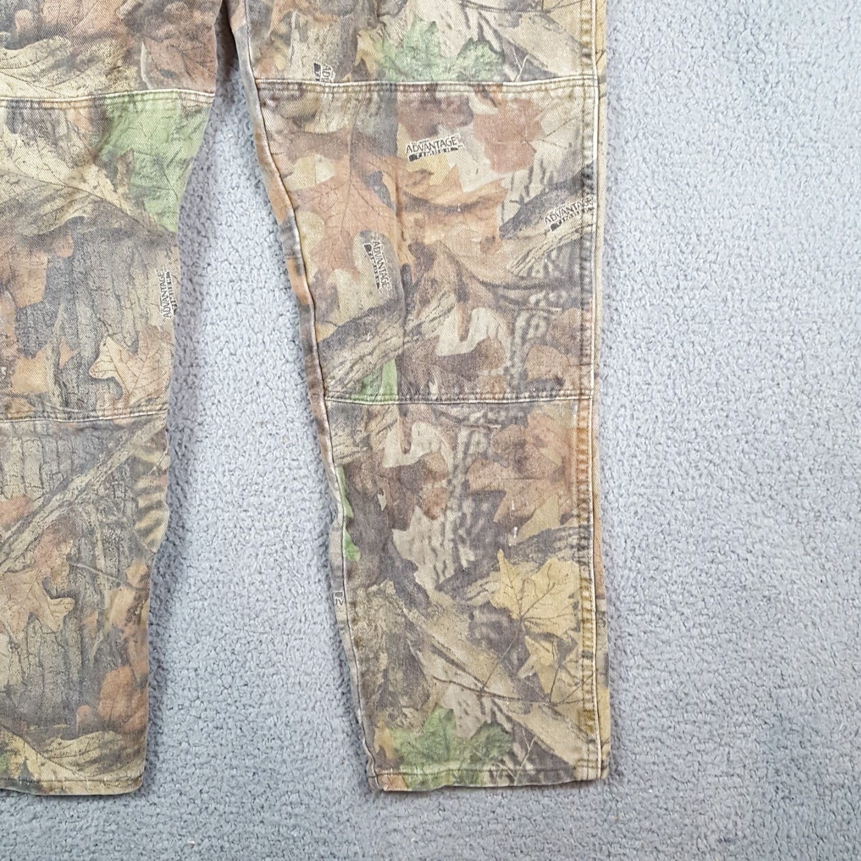 Wrangler VINTAGE Wrangler Work Pants 34x31 Camouflage Canvas Double Knee Mens Y2K Retro Casual Outdoor Size US 34 / EU 50 - 3 Thumbnail