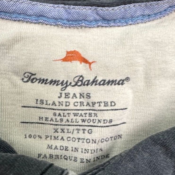 Tommy Bahama Tommy Bahama Polo Shirt Men's 2XL Gray Short Sleeve Casual Golf Activewear Classic Size US XXL / EU 58 / 5 - 7 Thumbnail