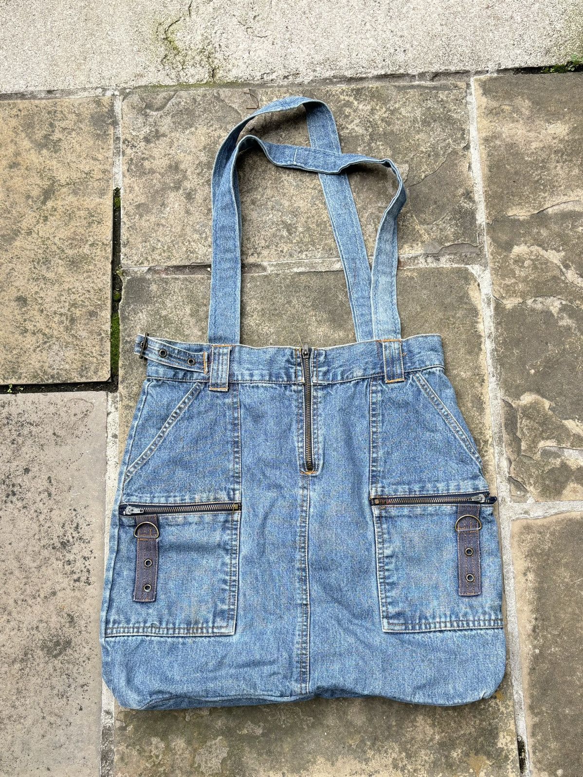 Levi's Vintage Denim Tote Bag Jote Jurse 90s Y2K Jean Sack Rework Size ONE SIZE - 3 Thumbnail