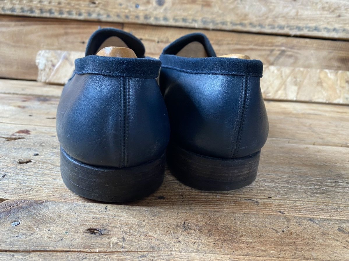 J.M. Weston J.M.Weston 180 blue suede penny loafers sz uk 9E US 10 Size US 9.5 / EU 42-43 - 9 Thumbnail